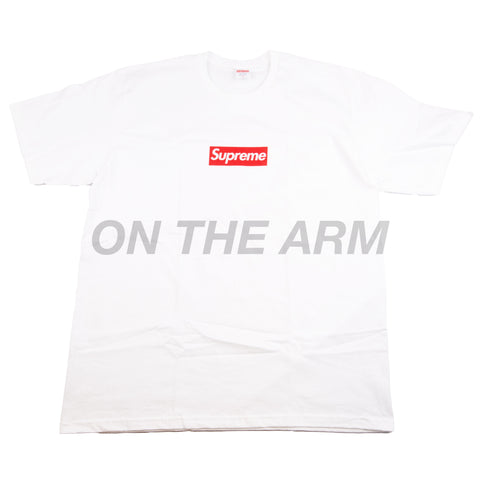 Supreme 20th Anniversary Box Logo Tee White - Mens, Size M