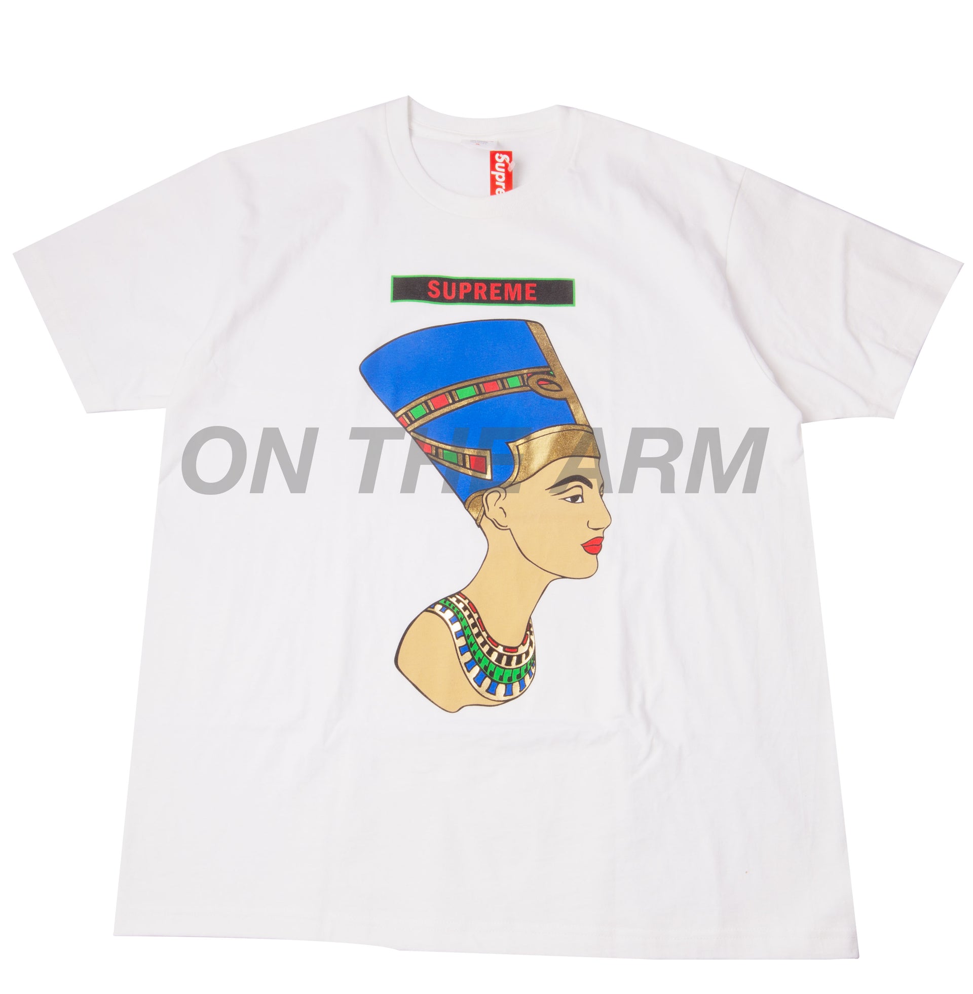 Supreme White Nefertiti Tee USED