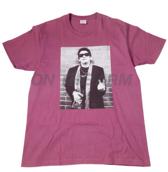 Supreme Burgundy Shane Macgowan Tee USED
