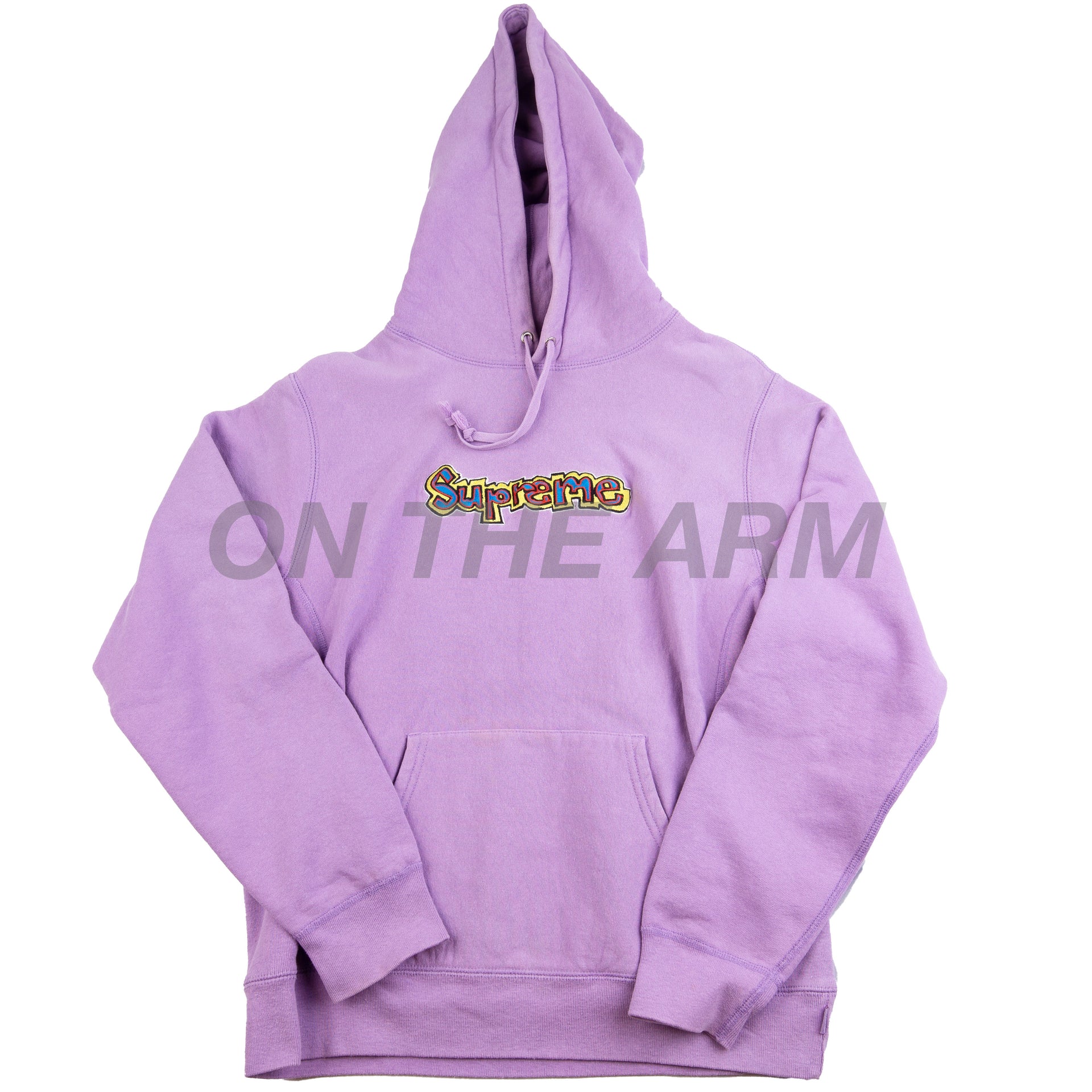 Supreme Violet Gonz Logo Hoodie PRE-OWNED