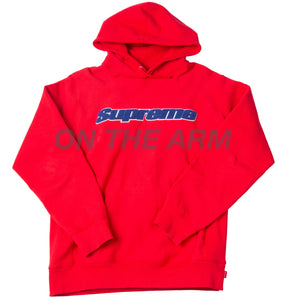 Supreme Red Chenille Hoodie