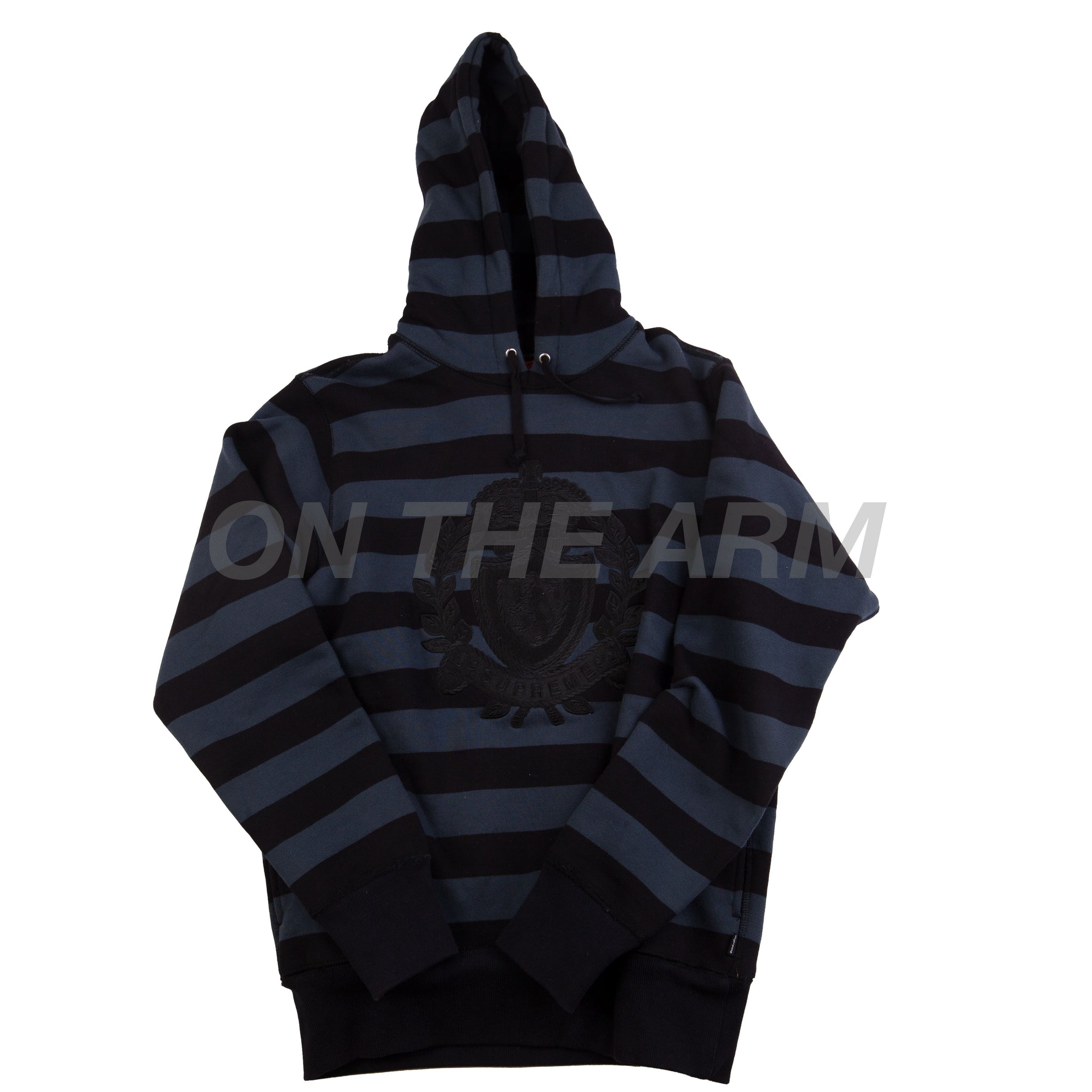 Supreme Striped Crest Hoodie (2007) PRE-OWNED