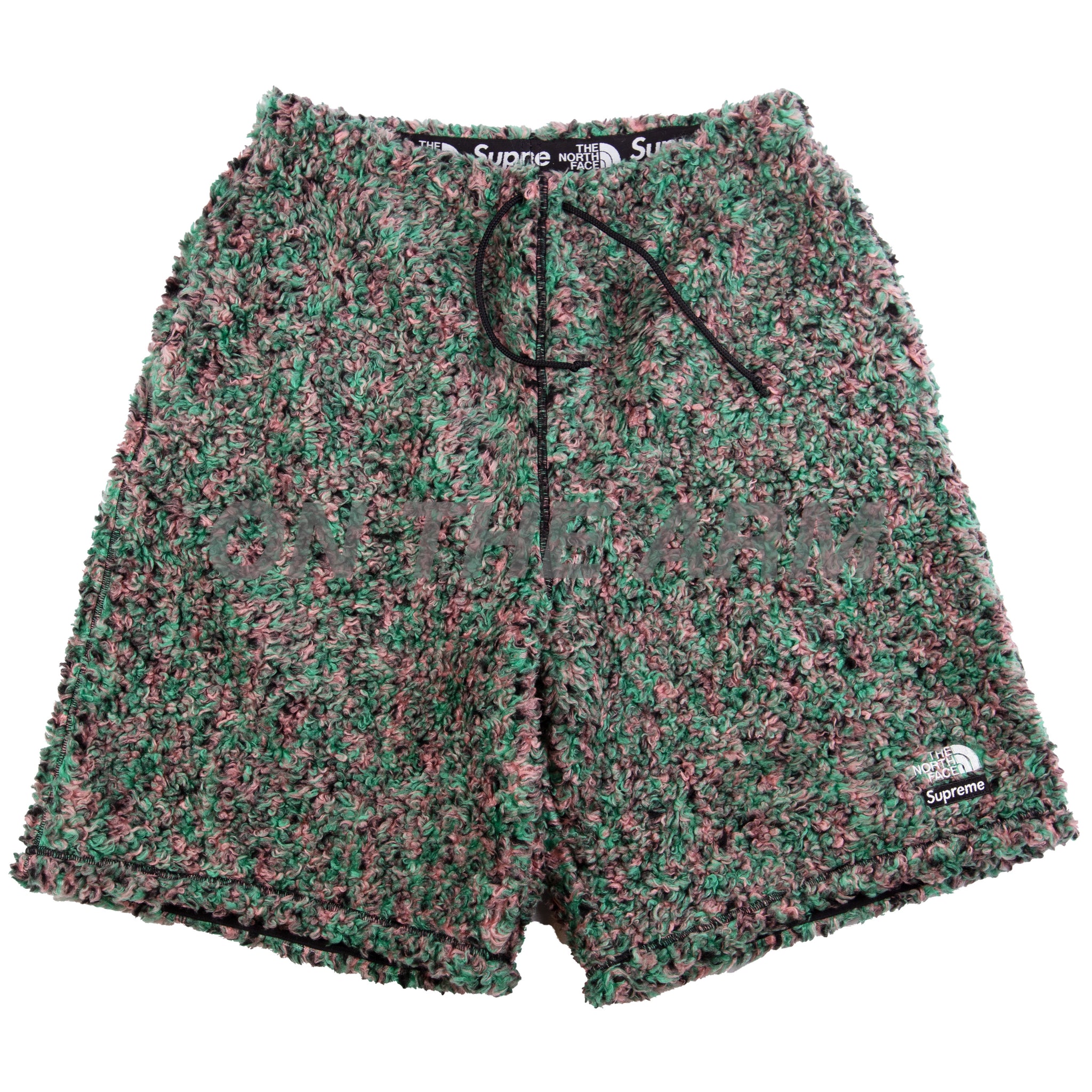 Supreme Multicolor TNF High Pile Fleece Shorts