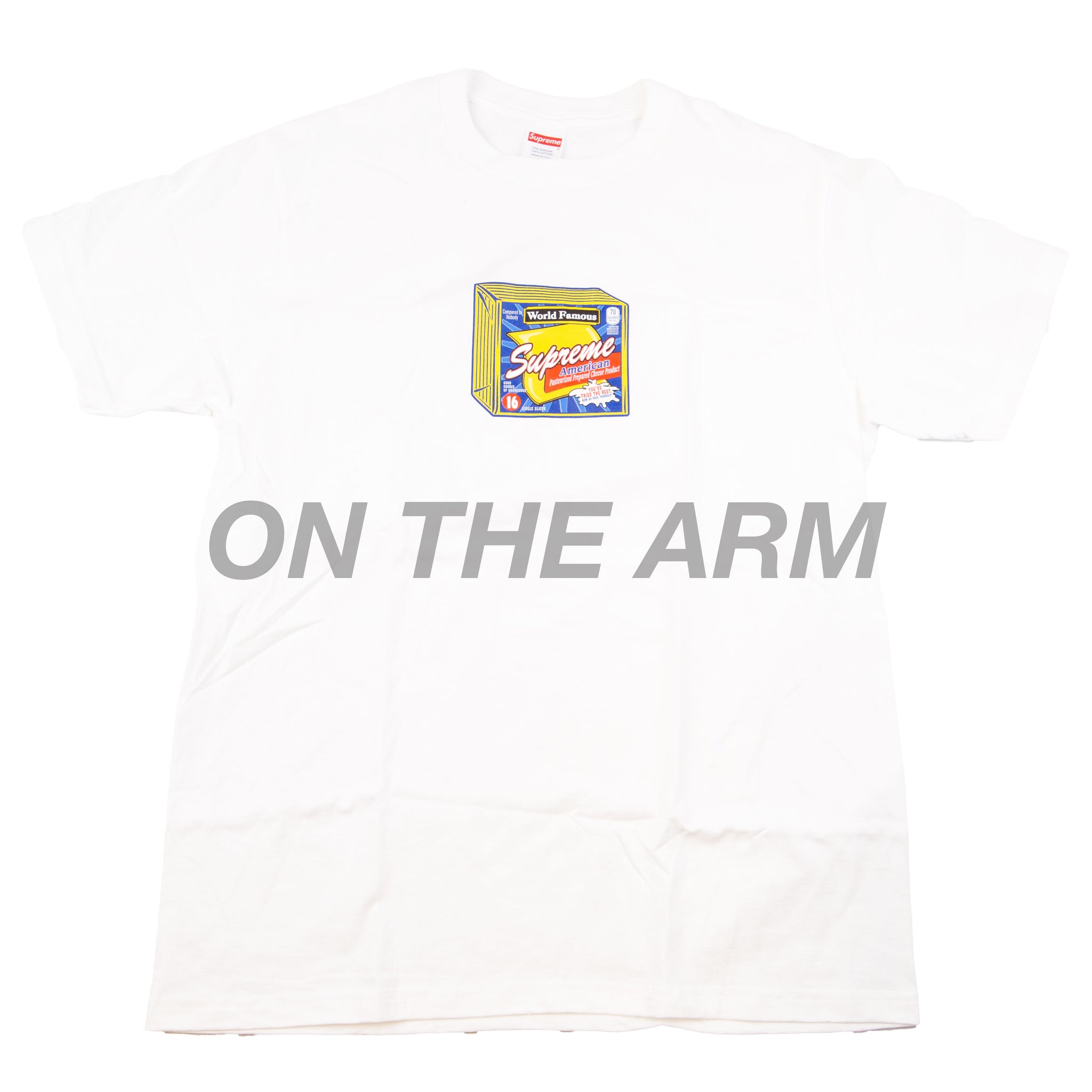 Supreme White Cheese Tee