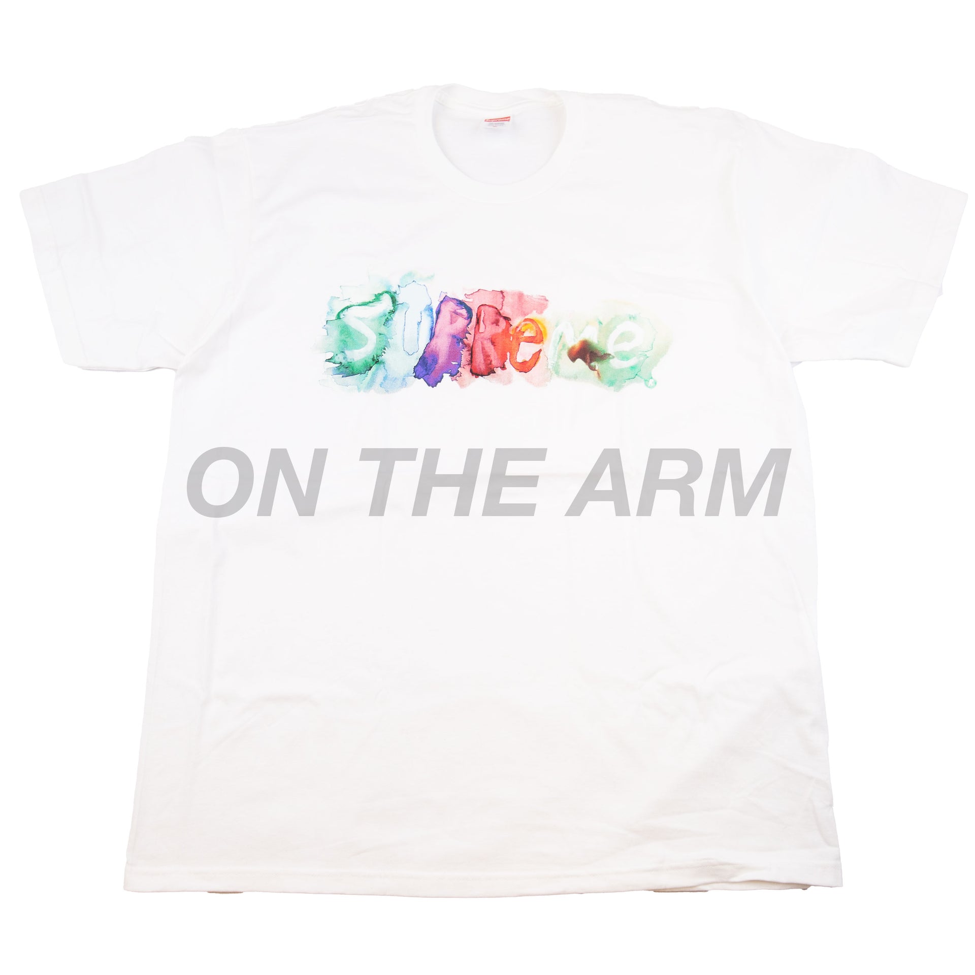Supreme White Water Color Tee