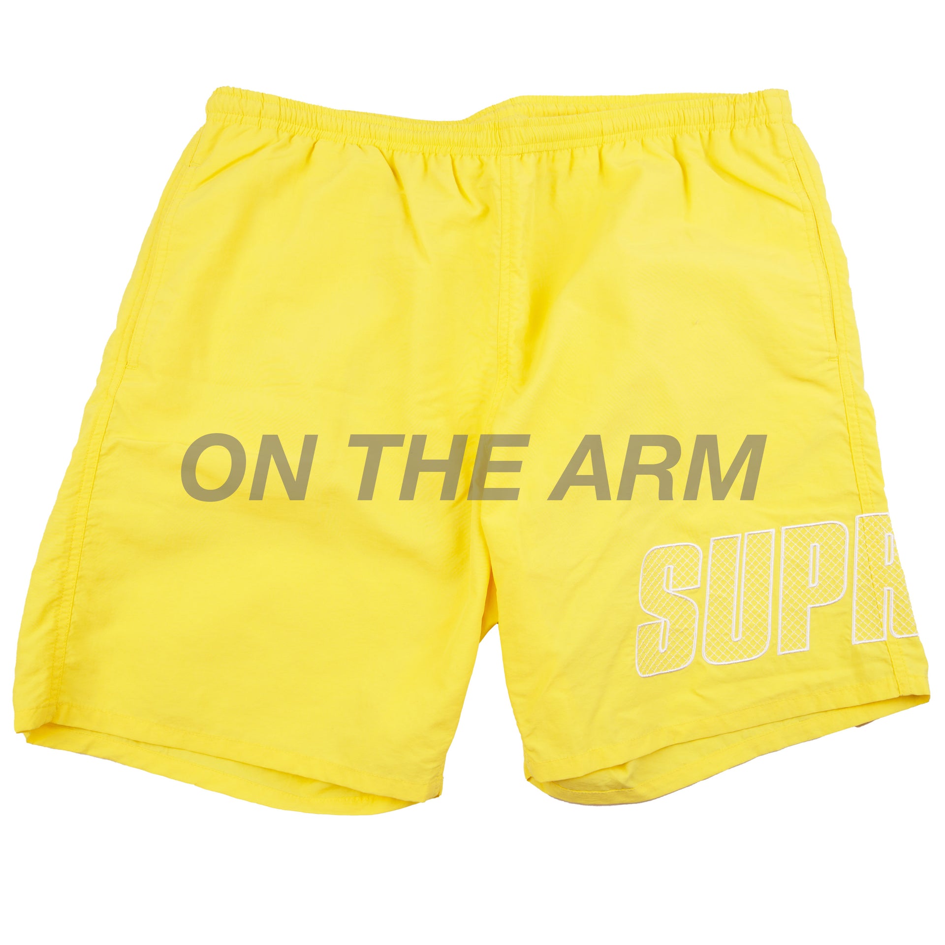 Supreme Yellow Applique Water Shorts