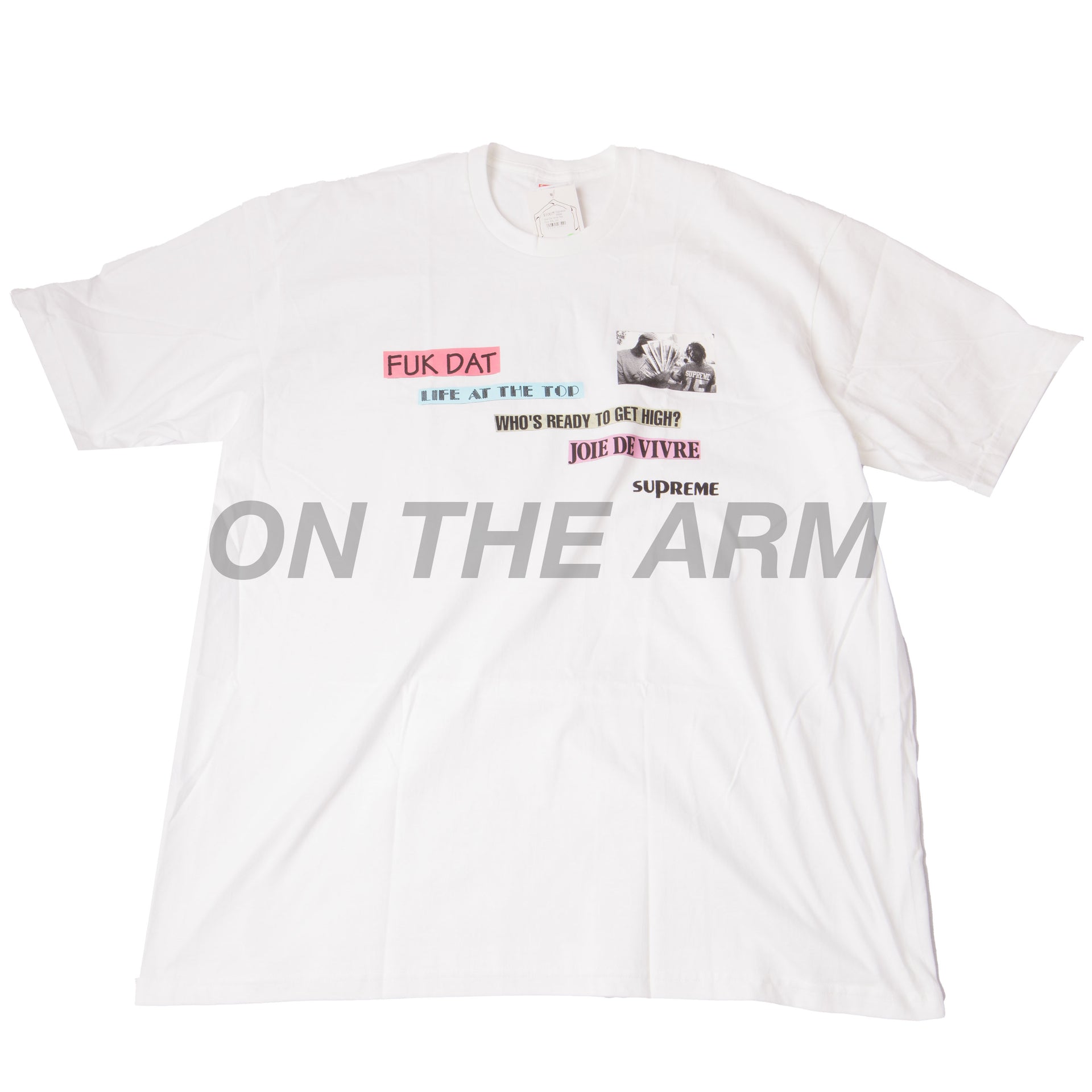 Supreme White Joie De Vivre Tee
