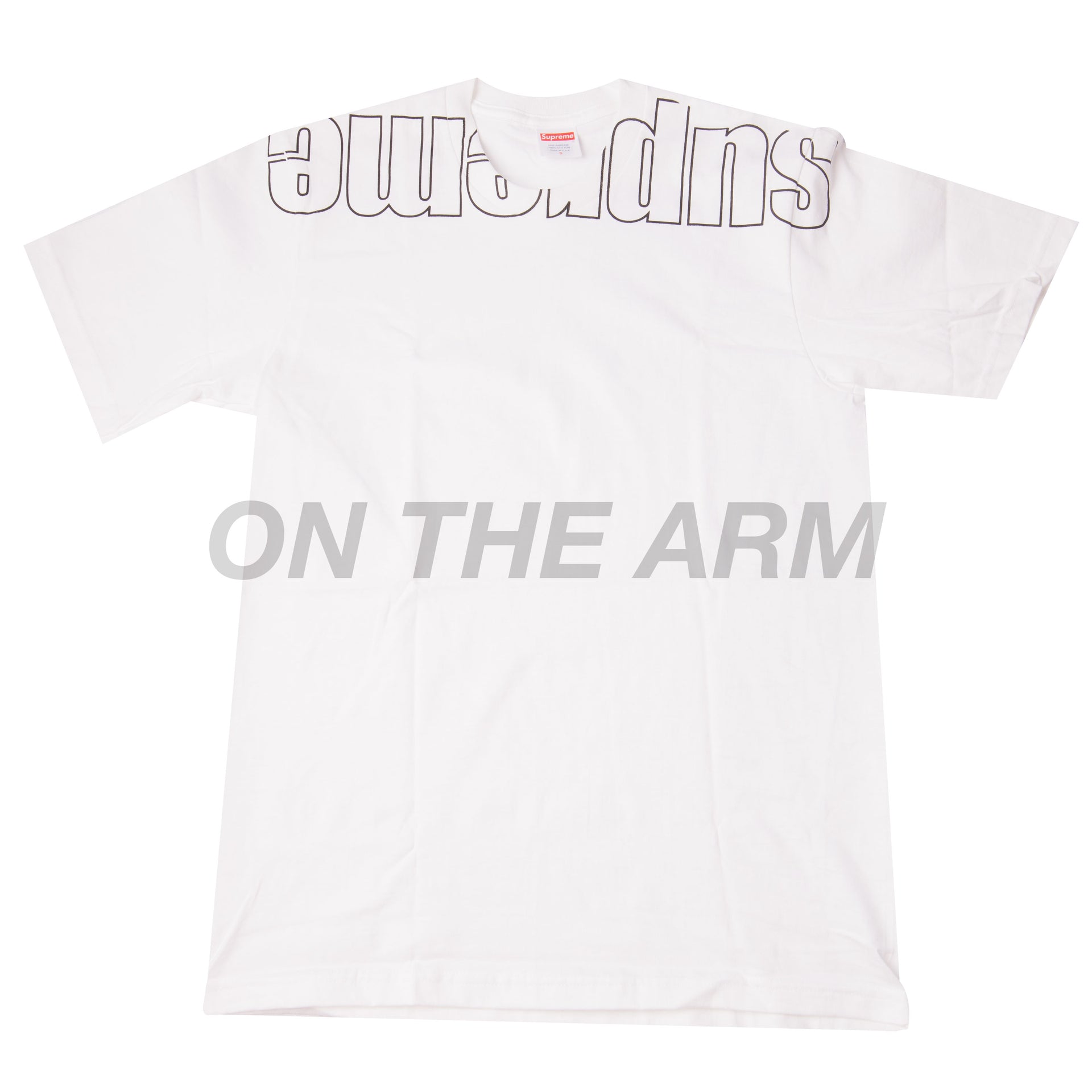 Supreme White Upside Down Tee