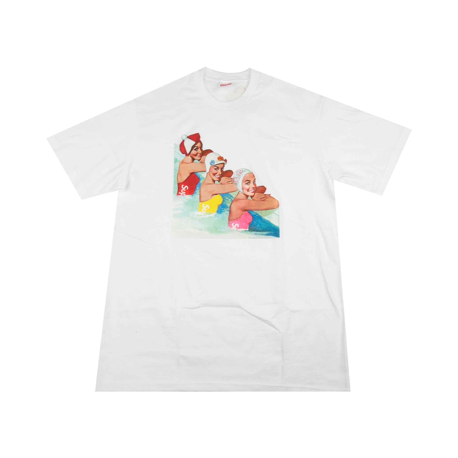 Supreme White Swimmers Tee