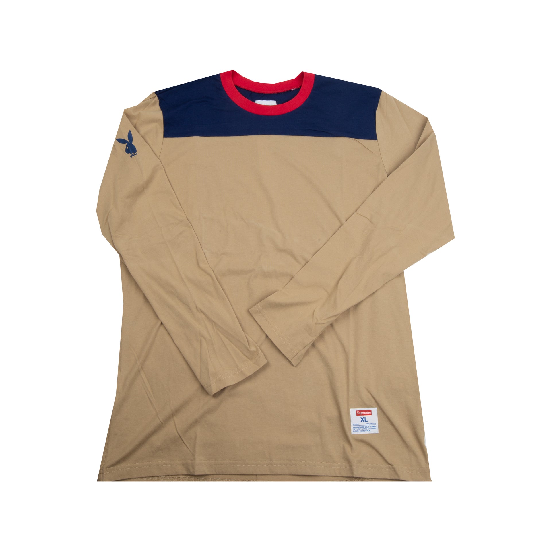 Supreme Tan Playboy Henley Top