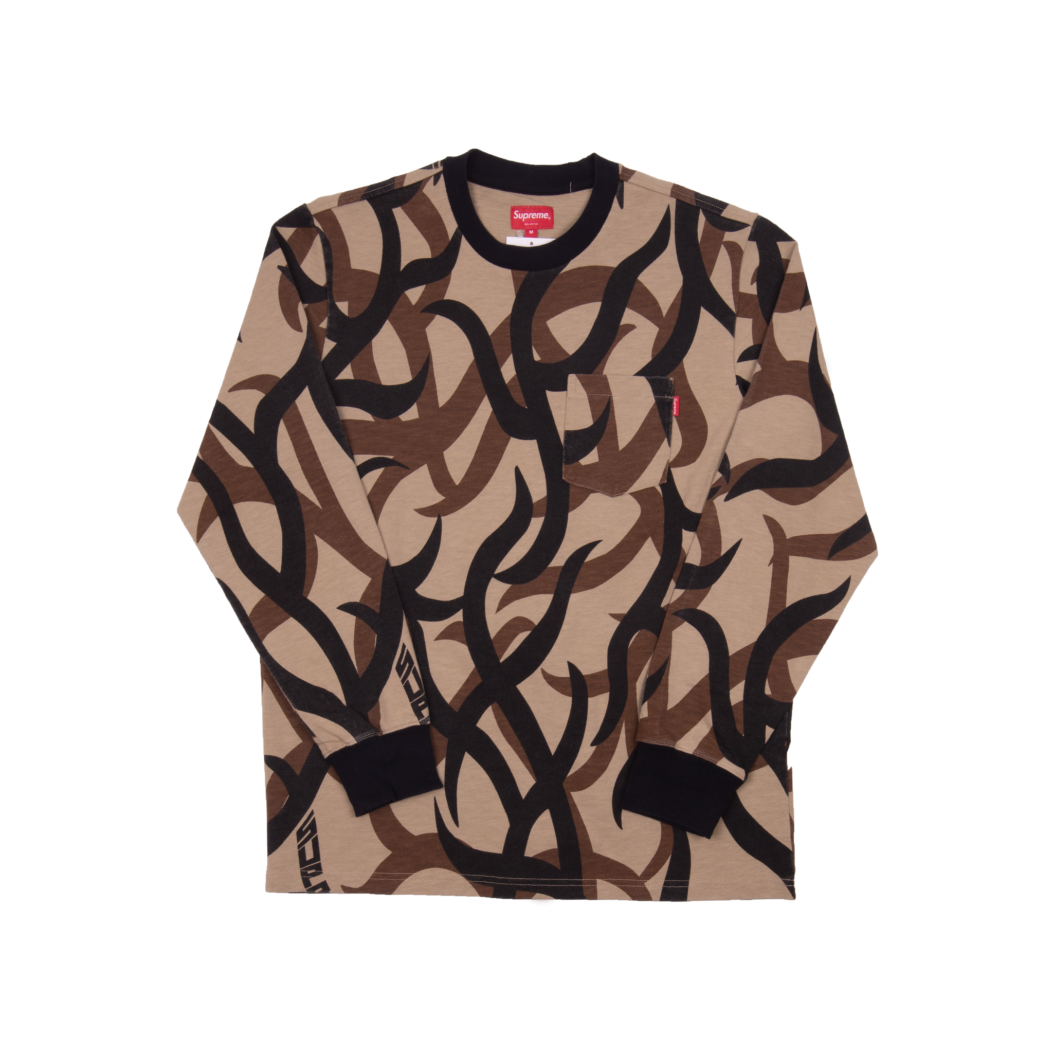 Supreme Tan Tribal L/S Pocket Tee