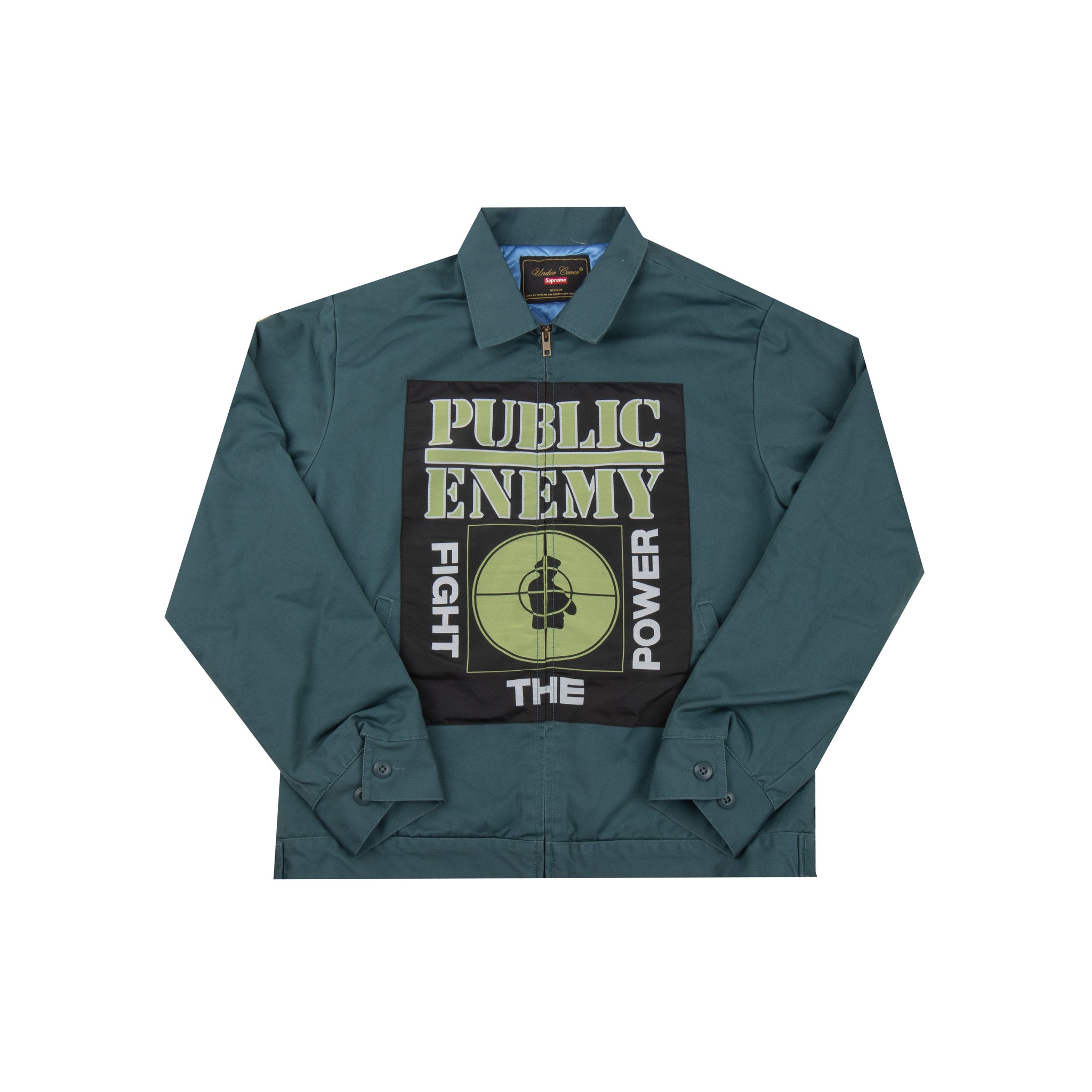 Supreme Teal Undercover Public Enemy Work Jacket