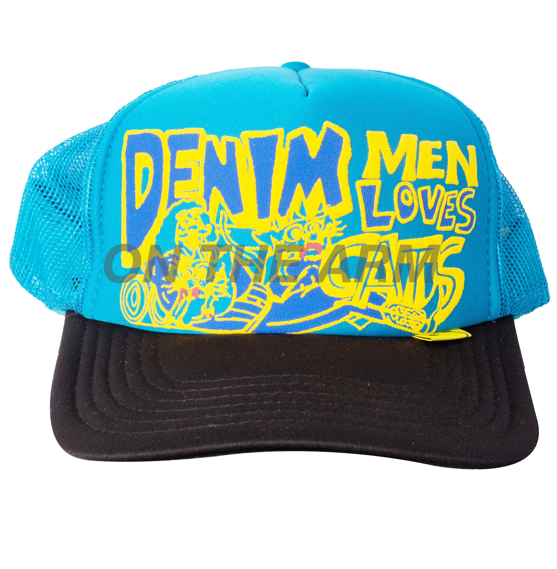 Kapital Turquoise/Black Denim Men Trucker