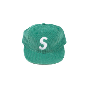 Supreme Green Corduroy S Logo Hat