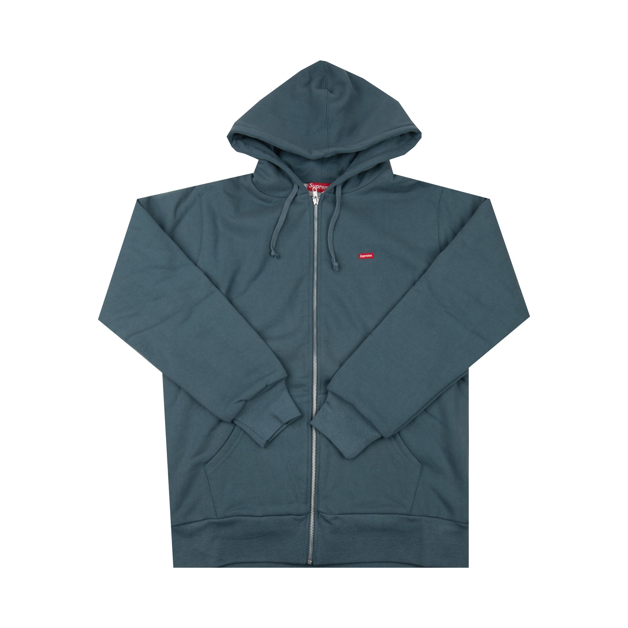 Supreme Teal Small Box Logo Thermal Lined Zip Up