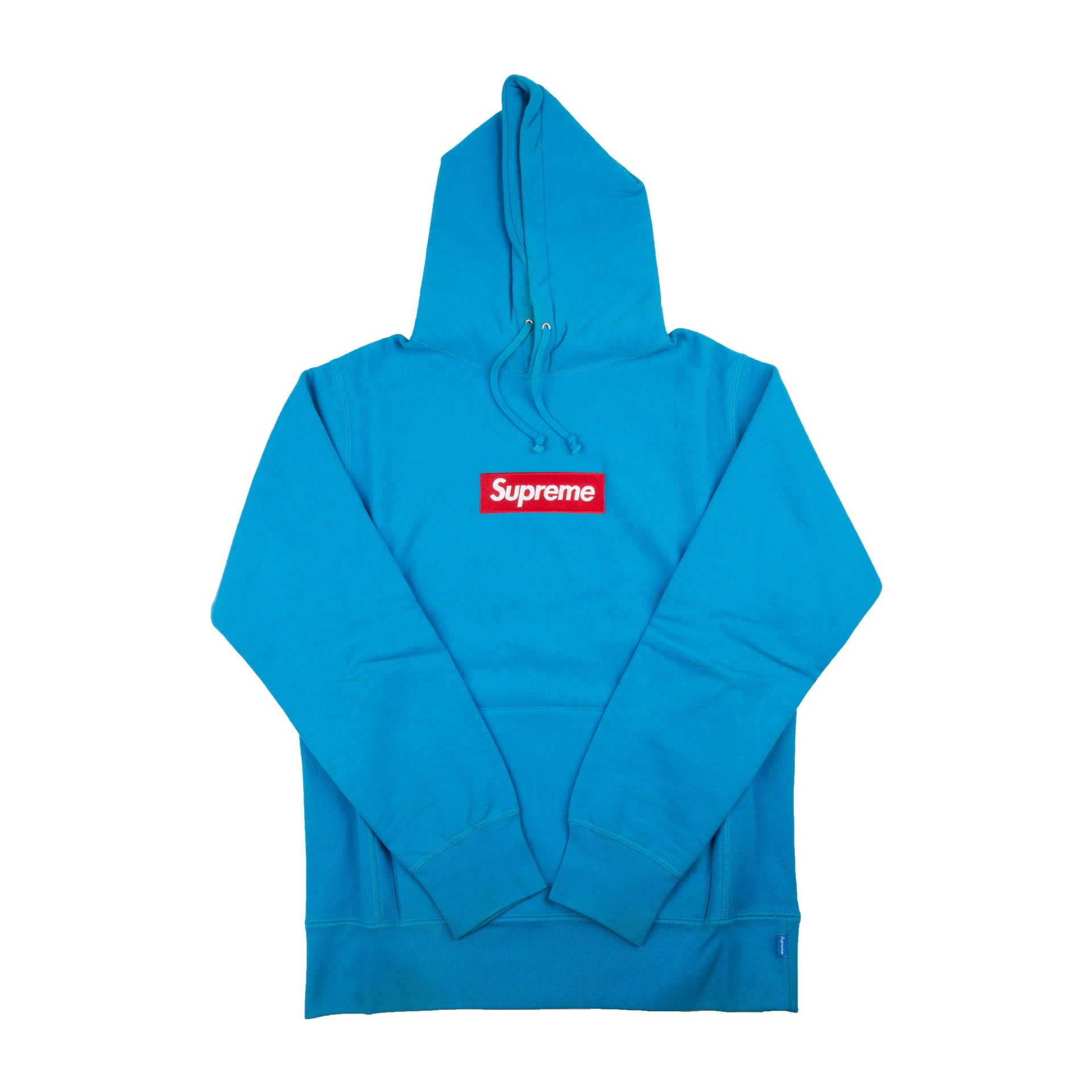 Supreme Teal Box Logo Hoodie