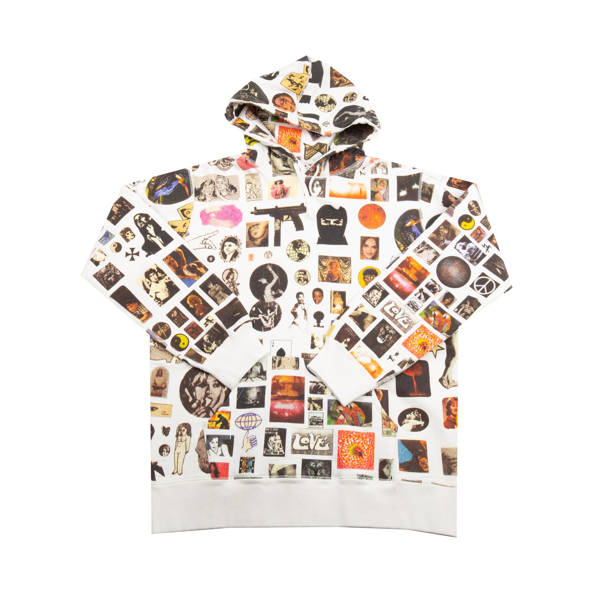Supreme White Thrills Hoodie
