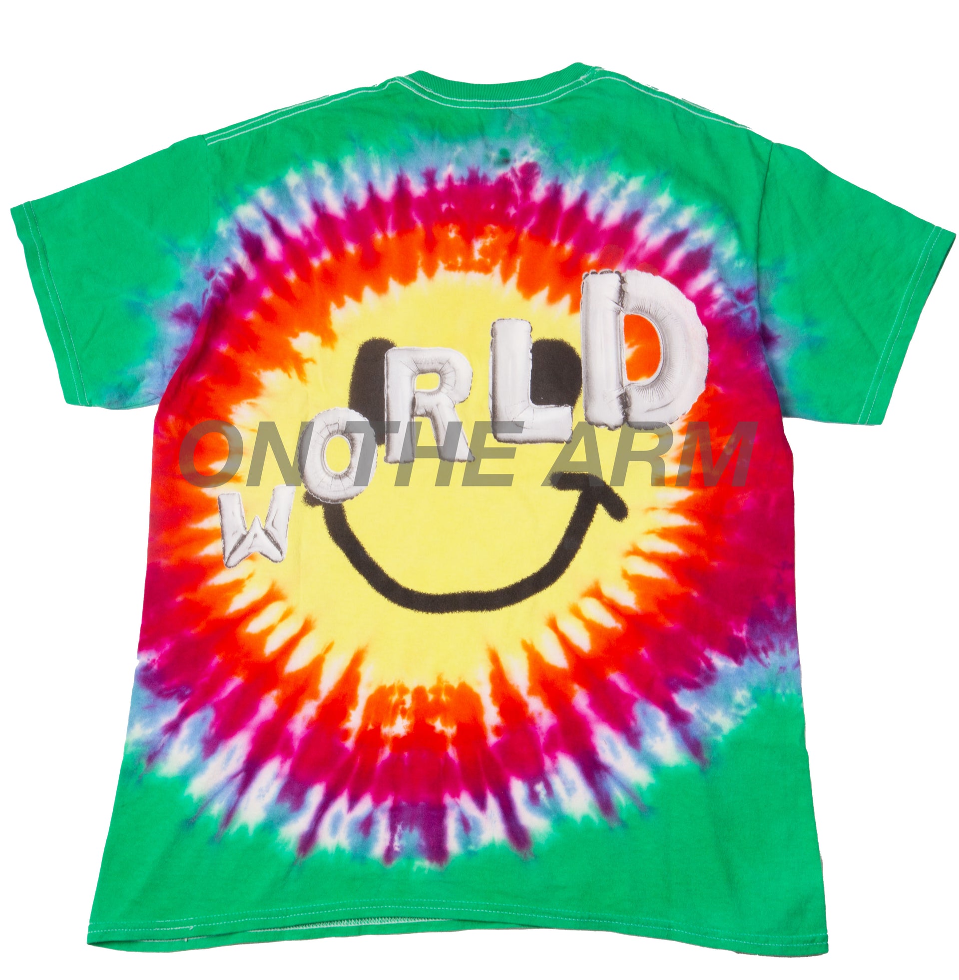Travis Scott Green Tie Dye Astroworld Tee USED