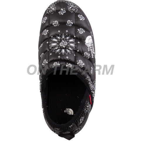 Supreme Black TNF Paisley Mules PRE-OWNED