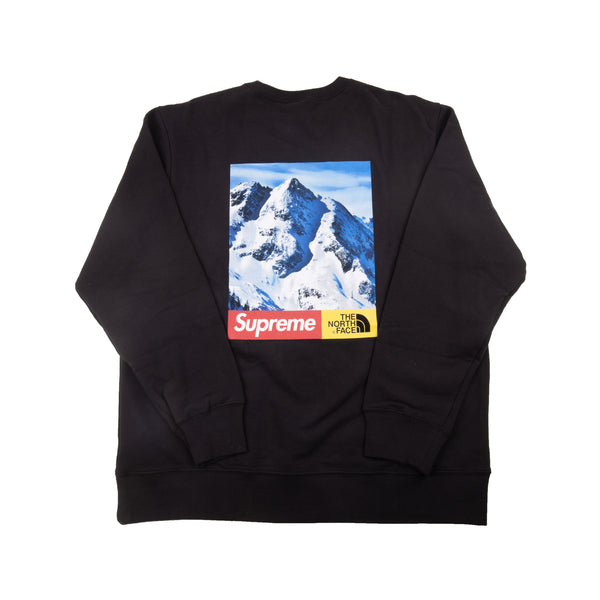 Supreme Black TNF Mountain Crewneck