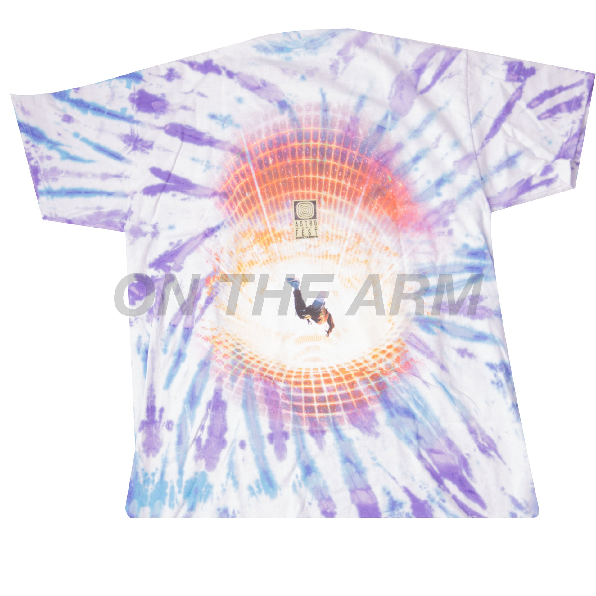 Travis Scott Tie Dye Flame Guy Tee