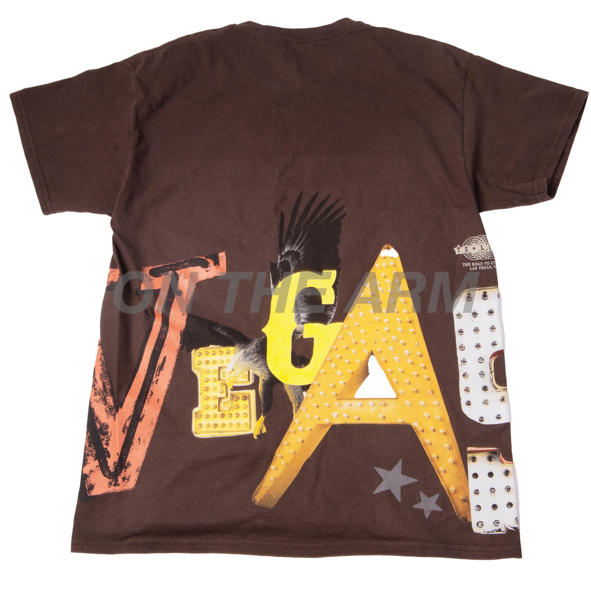 Travis Scott Brown Utopia Vegas Lights Tee