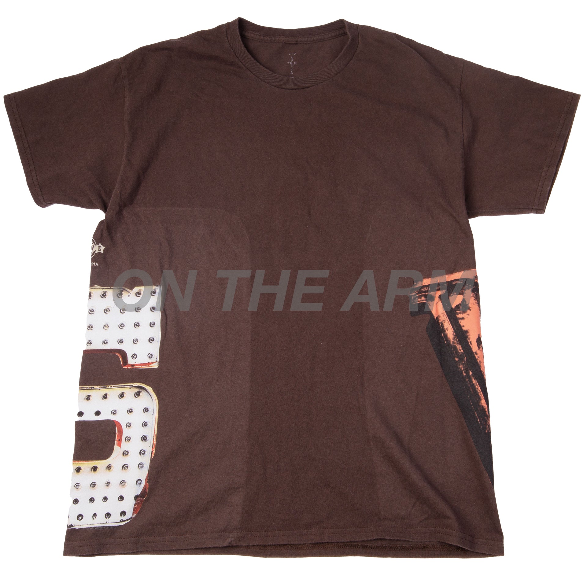 Travis Scott Brown Utopia Vegas Lights Tee