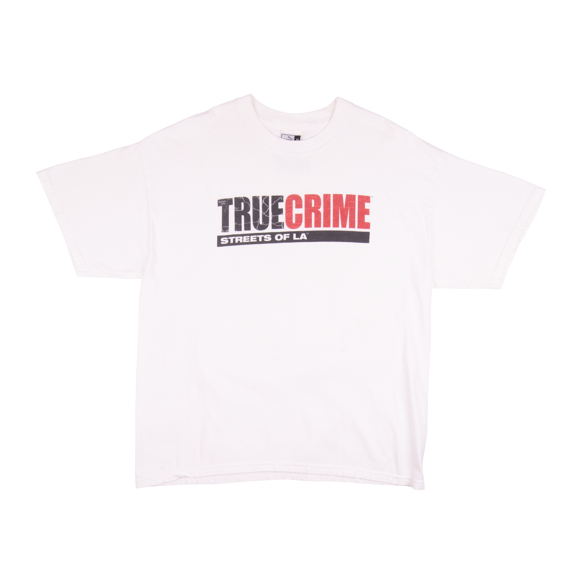 Vintage White True Crime Puma Tee