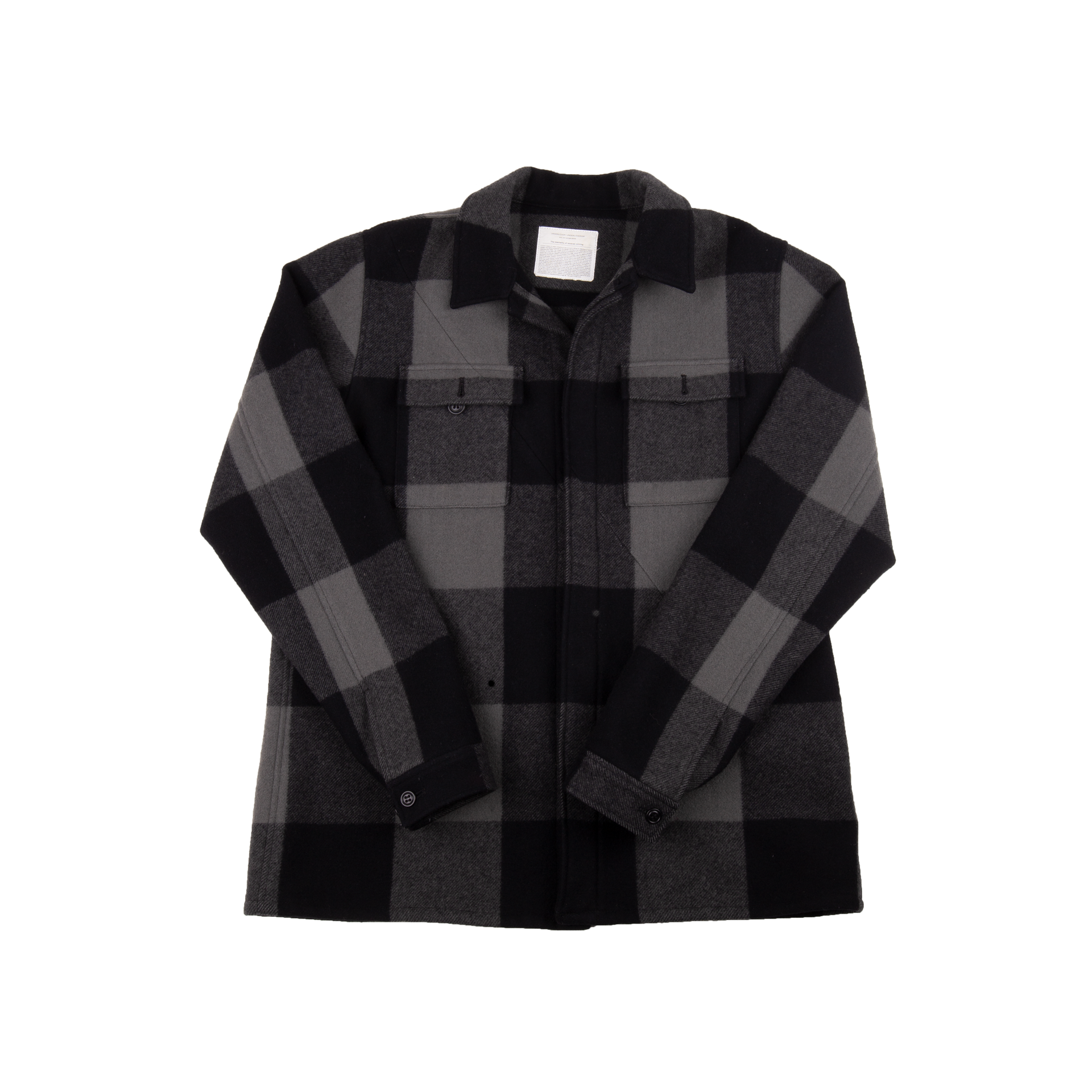 Undercover AW10 Black/Grey Plaid Wool Jacket