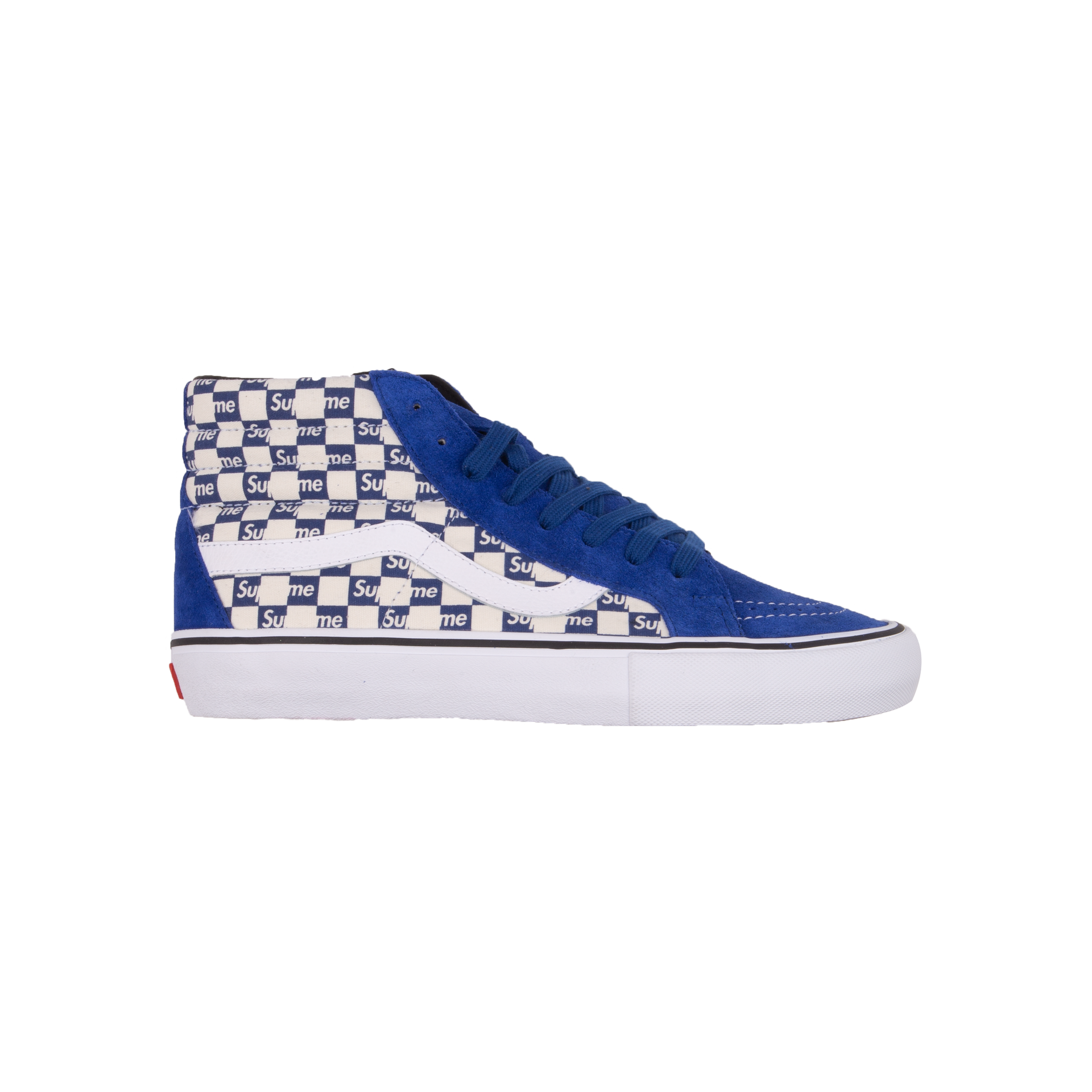 Vans Blue Supreme Checkerboard Sk8 Hi