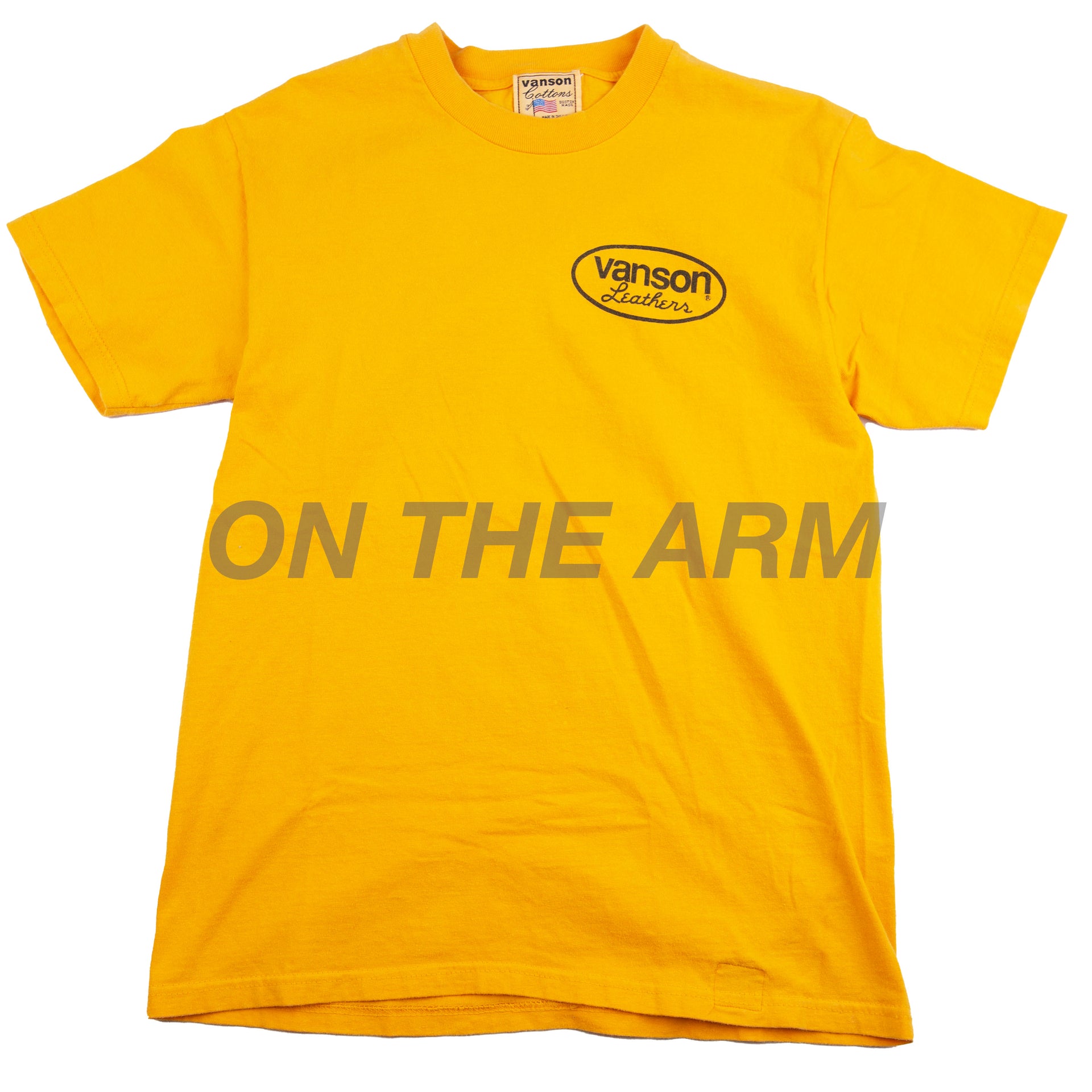 Vintage Yellow Vanson Leathers Star Tee (1990's)