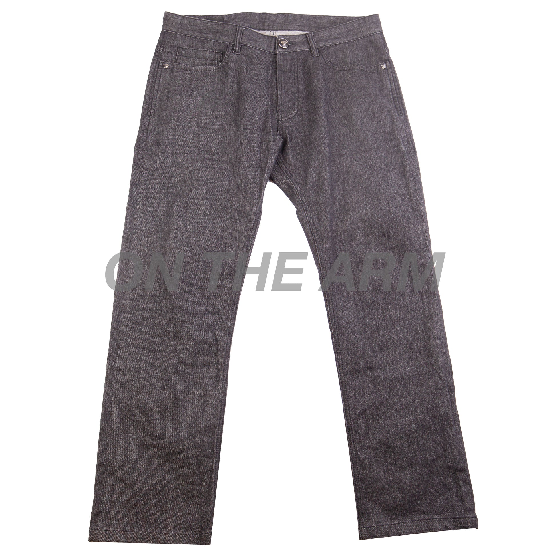 Versace Black Denim Pants PRE-OWNED