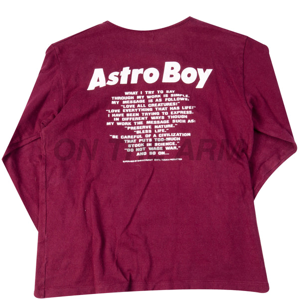 Vintage Burgundy Astro Boy L/S