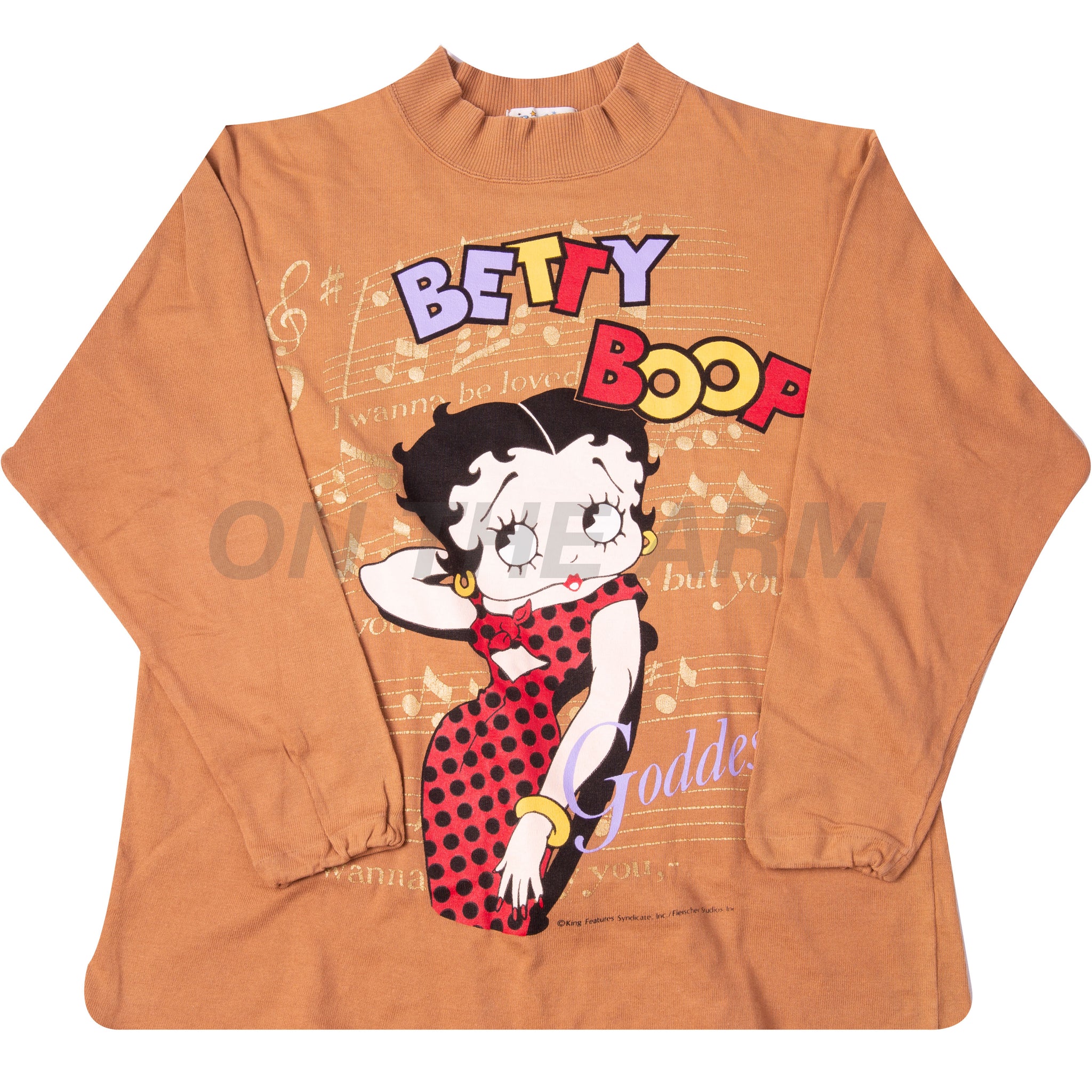 Vintage Brown Betty Boop L/S