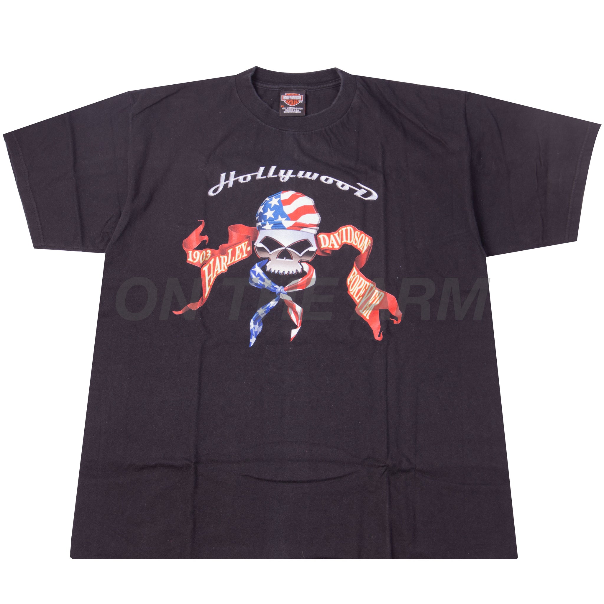 Vintage Black Harley Davidson Hollywood Tee