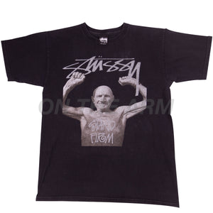 Stussy Black Stand Firm Tee USED