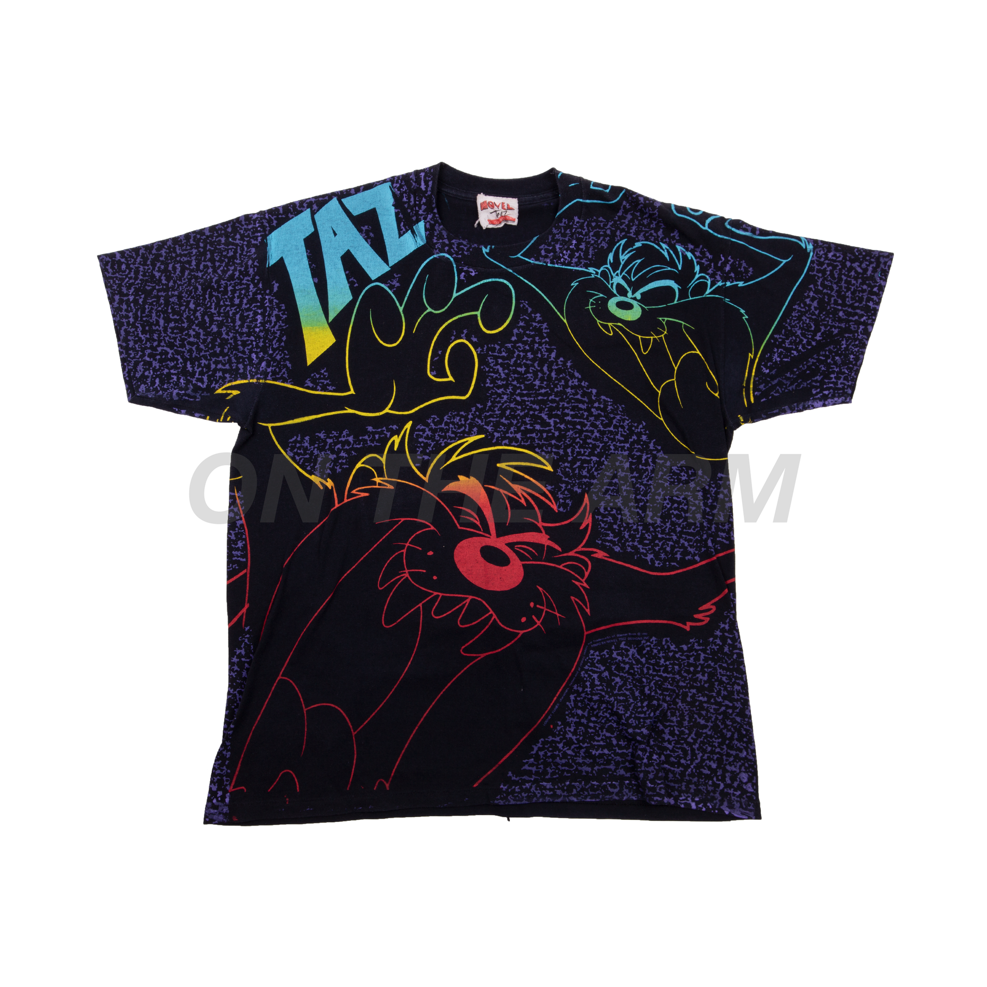Vintage Black Taz All Over Print Tee
