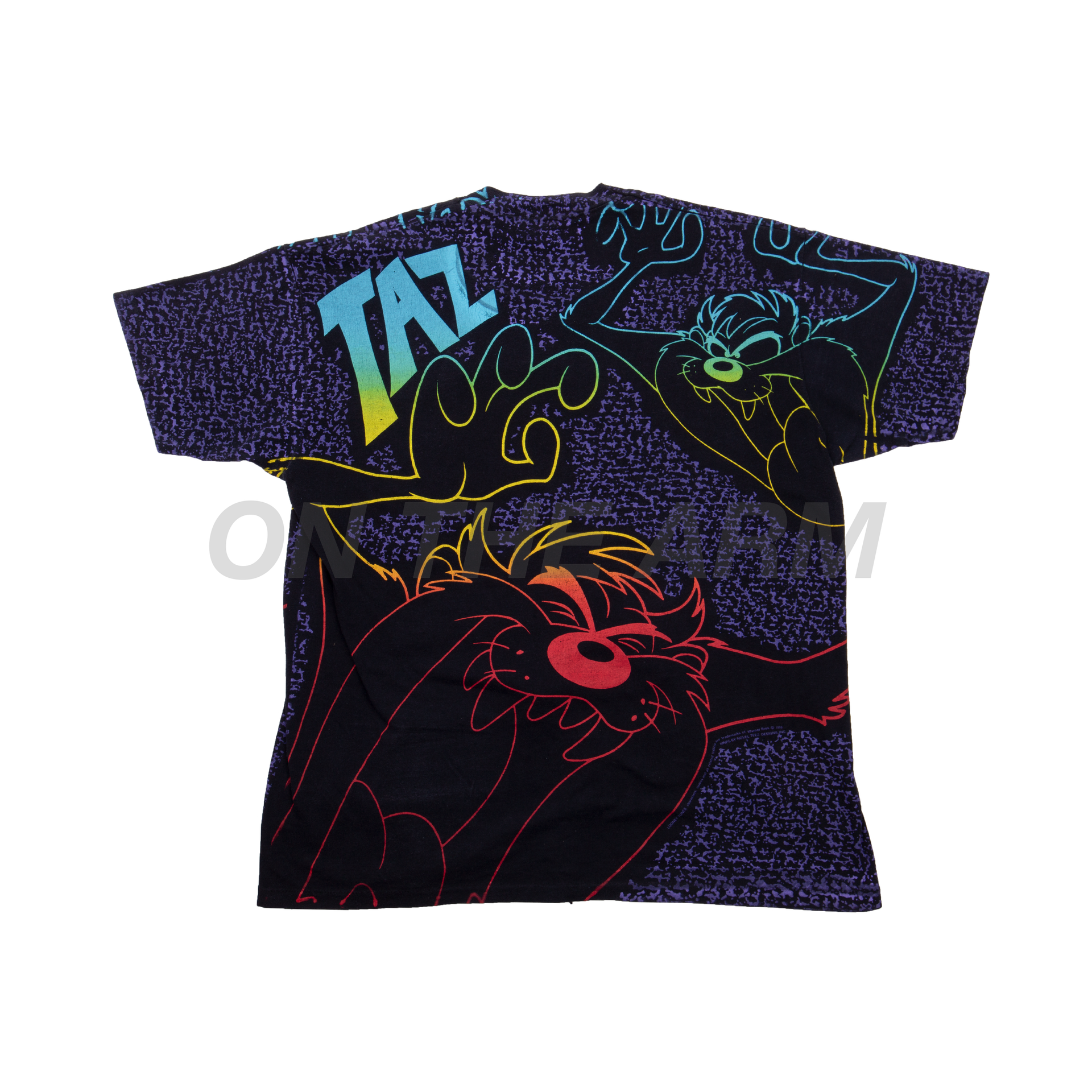 Vintage Black Taz All Over Print Tee