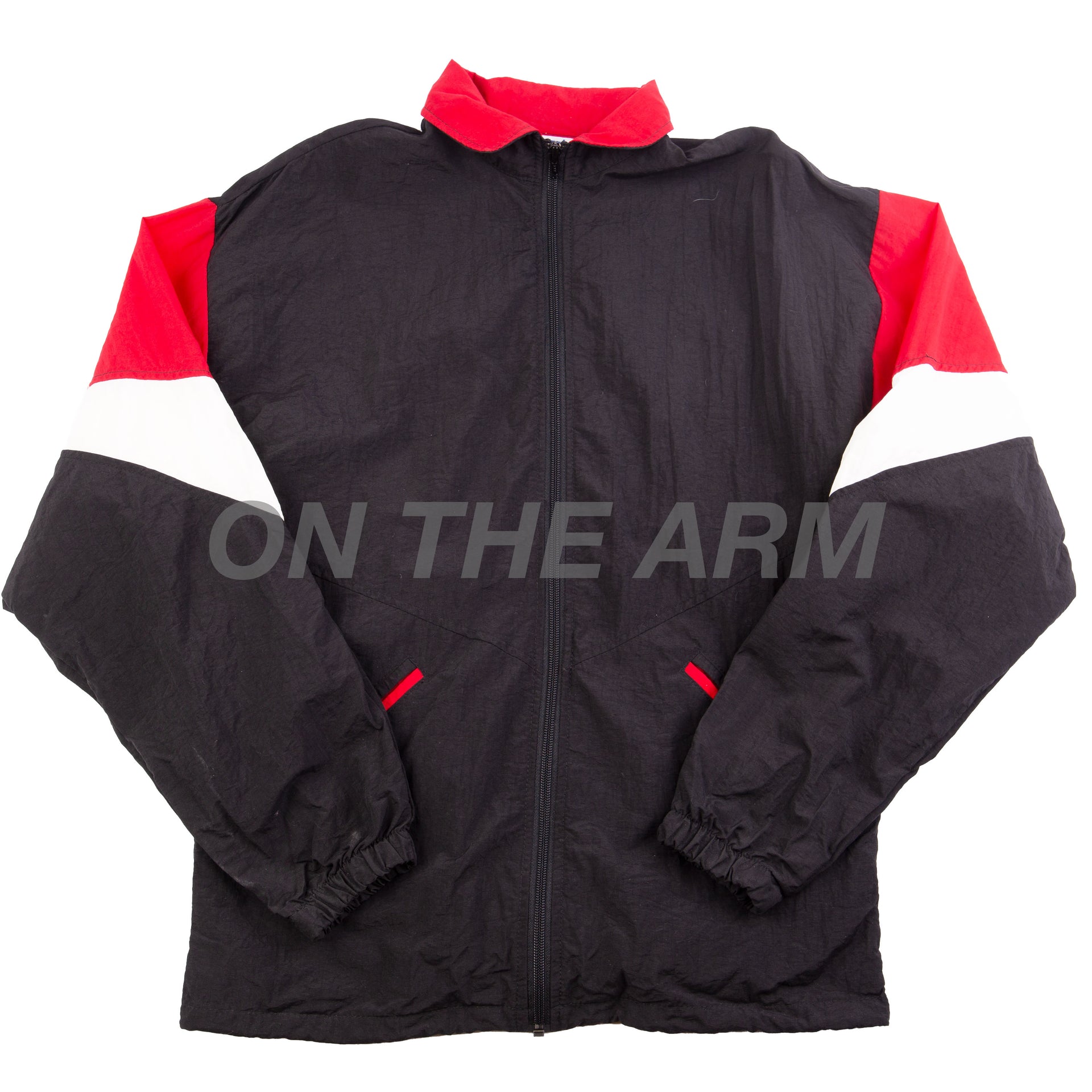 Vintage Black Trimark Color Blocked Windbreaker (2000's)