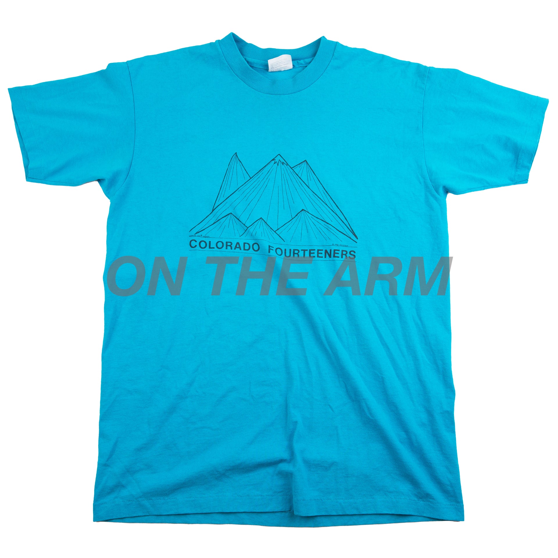 Vintage Teal Colorado Fourteeners Tee (1990)