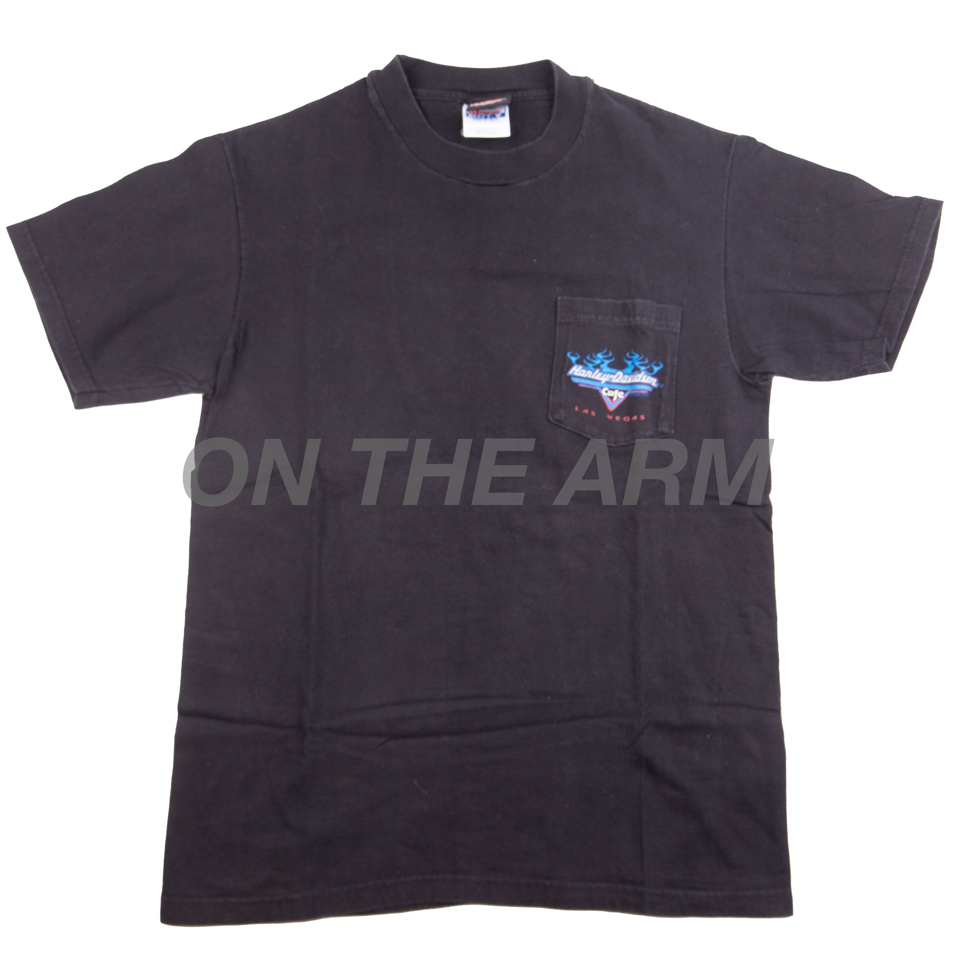 Vintage Black Harley Davidson Flames Tee