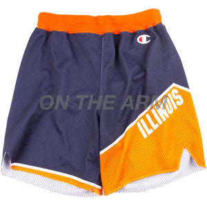 Vintage Navy/Orange Champion Illinois Shorts (2000's)