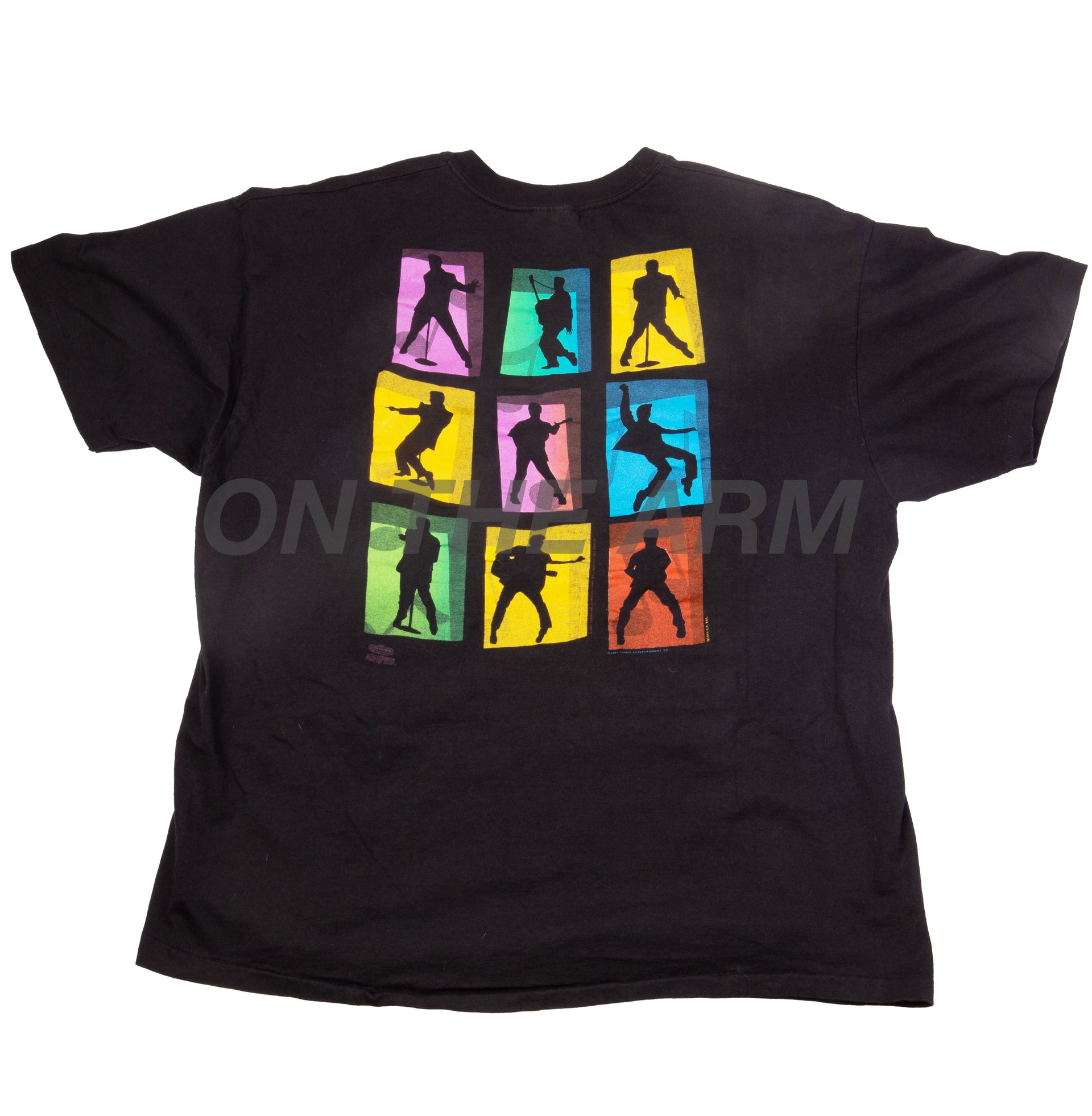 Vintage Black Elvis Rainbow Tee