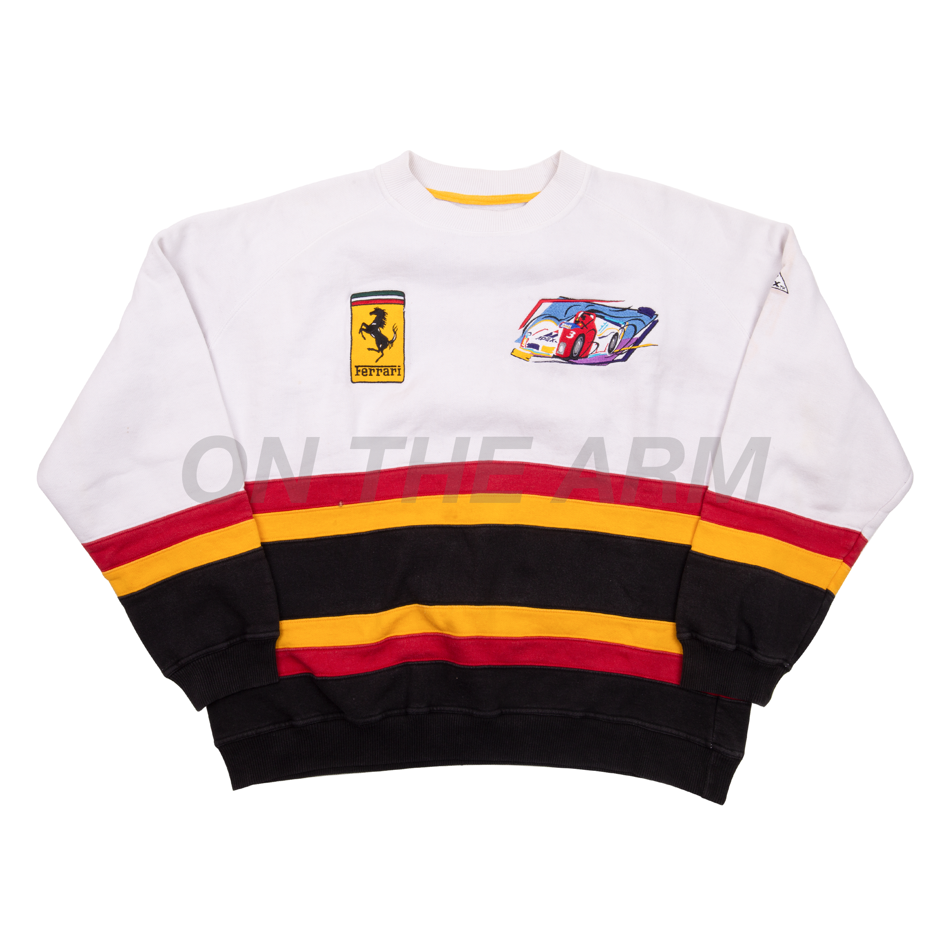 Vintage White Ferrari Crew