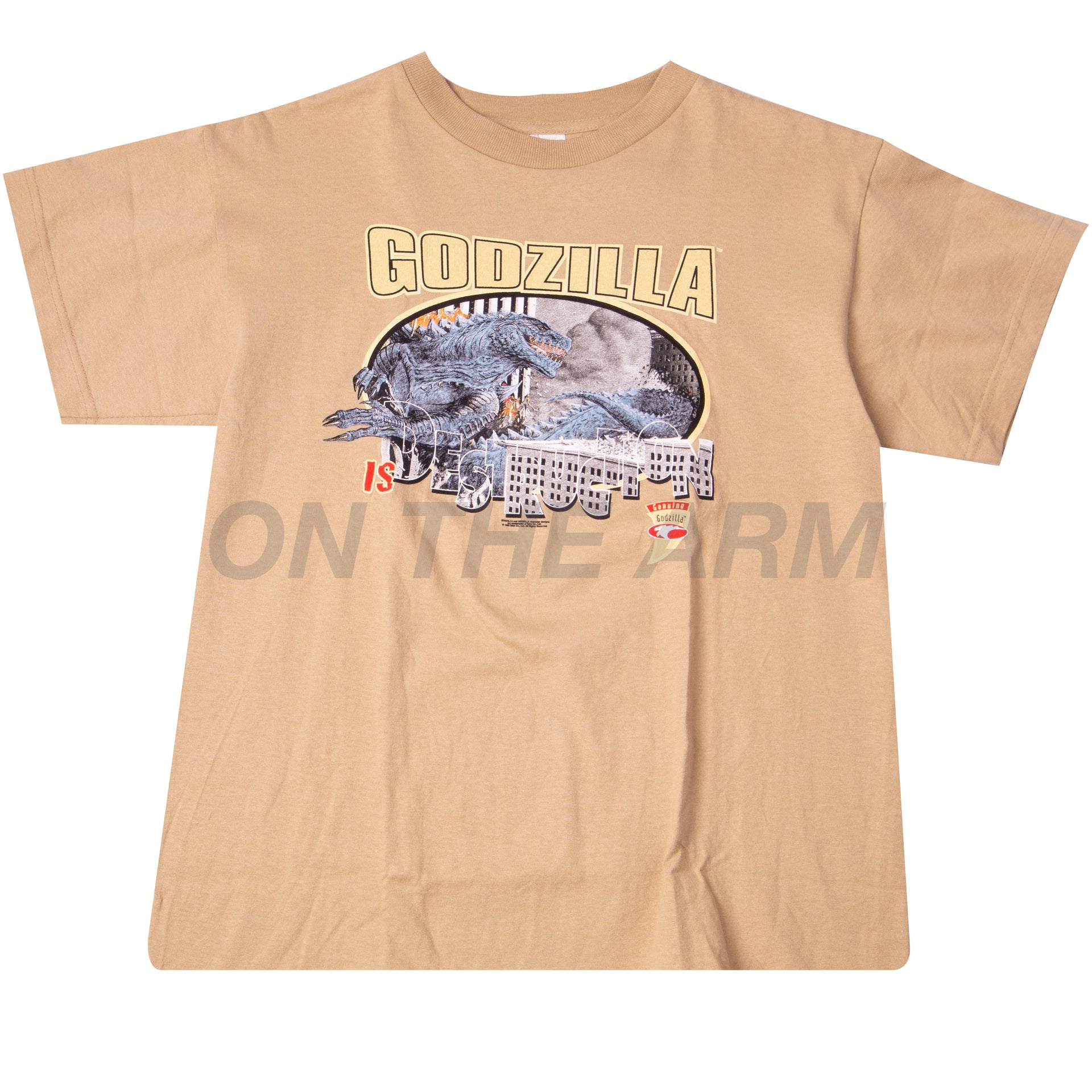 Vintage Khaki Godzilla Tee (1996)