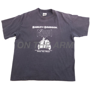 Vintage Black Harley Davidson Looney Tunes Tee