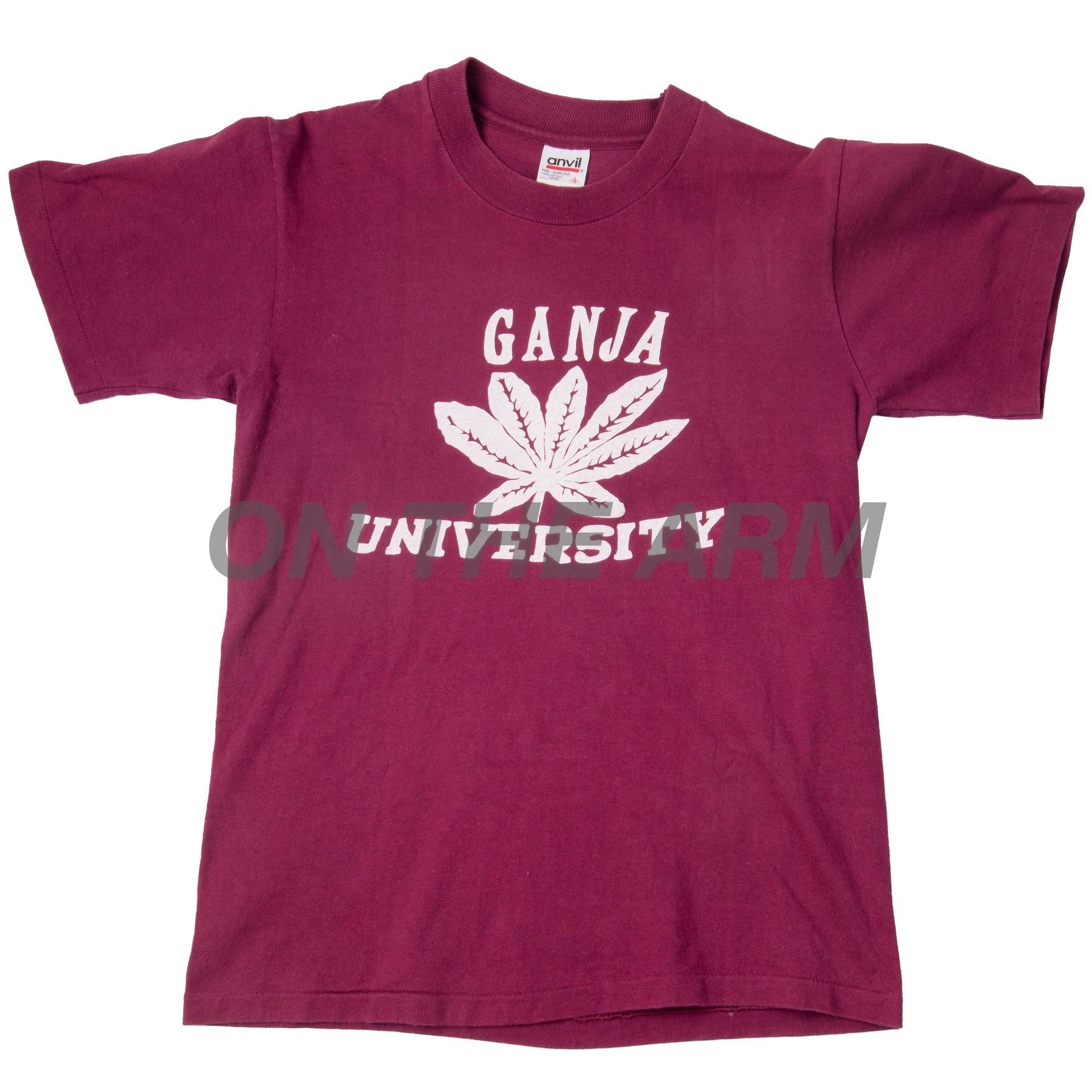 Vintage Burgundy Ganja University Tee