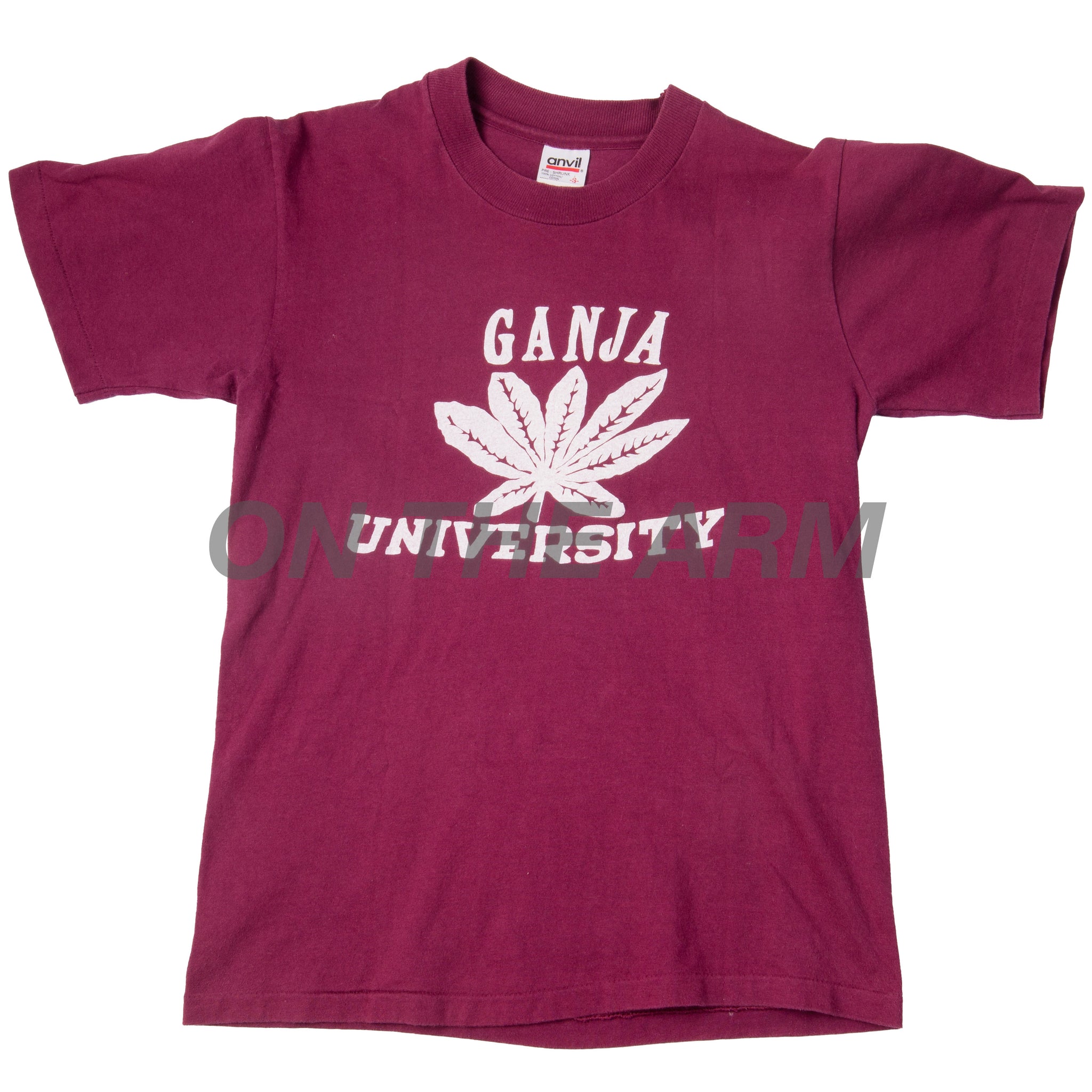 Vintage Burgundy Ganja University Tee