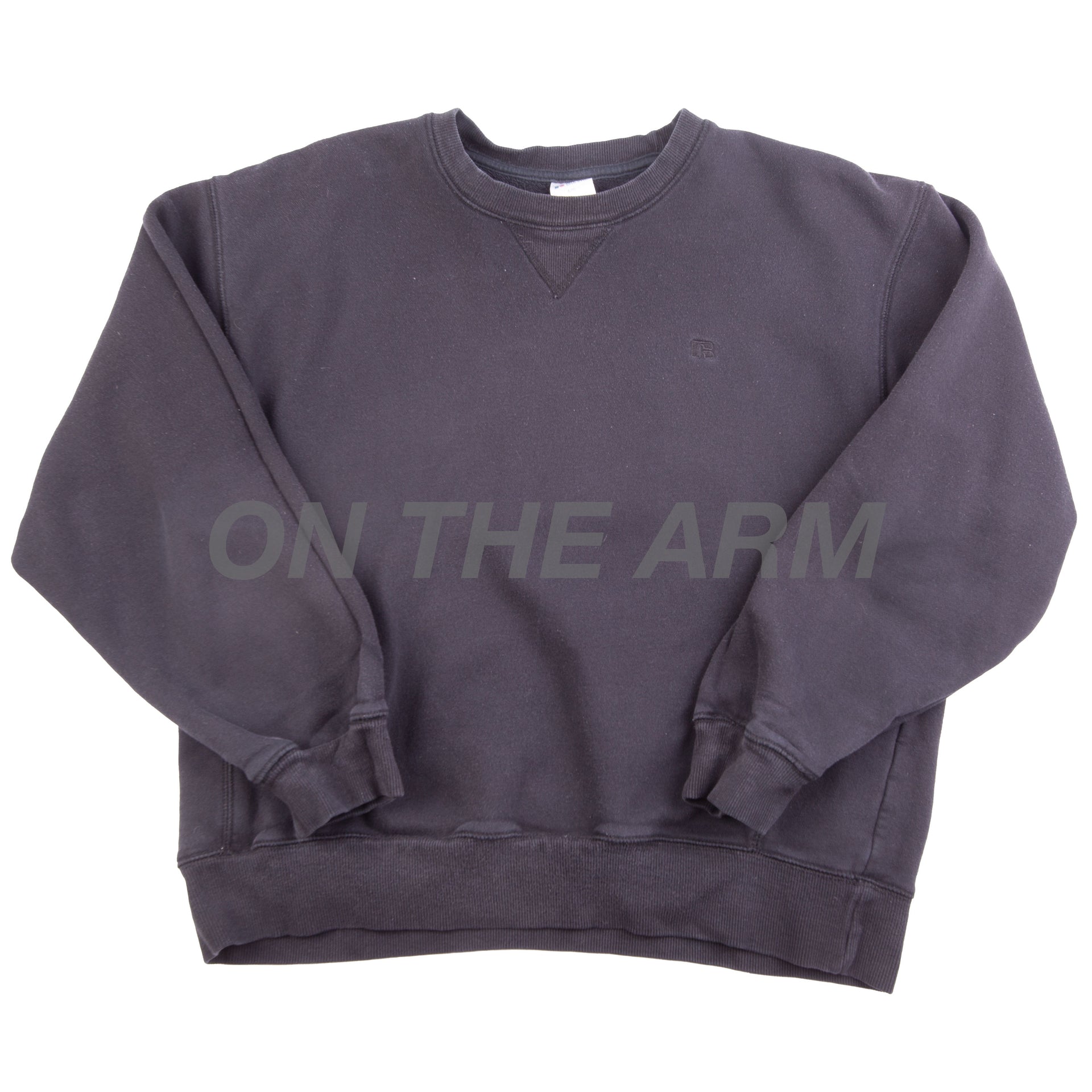 Vintage Black Russell Athletic Small Logo Crew
