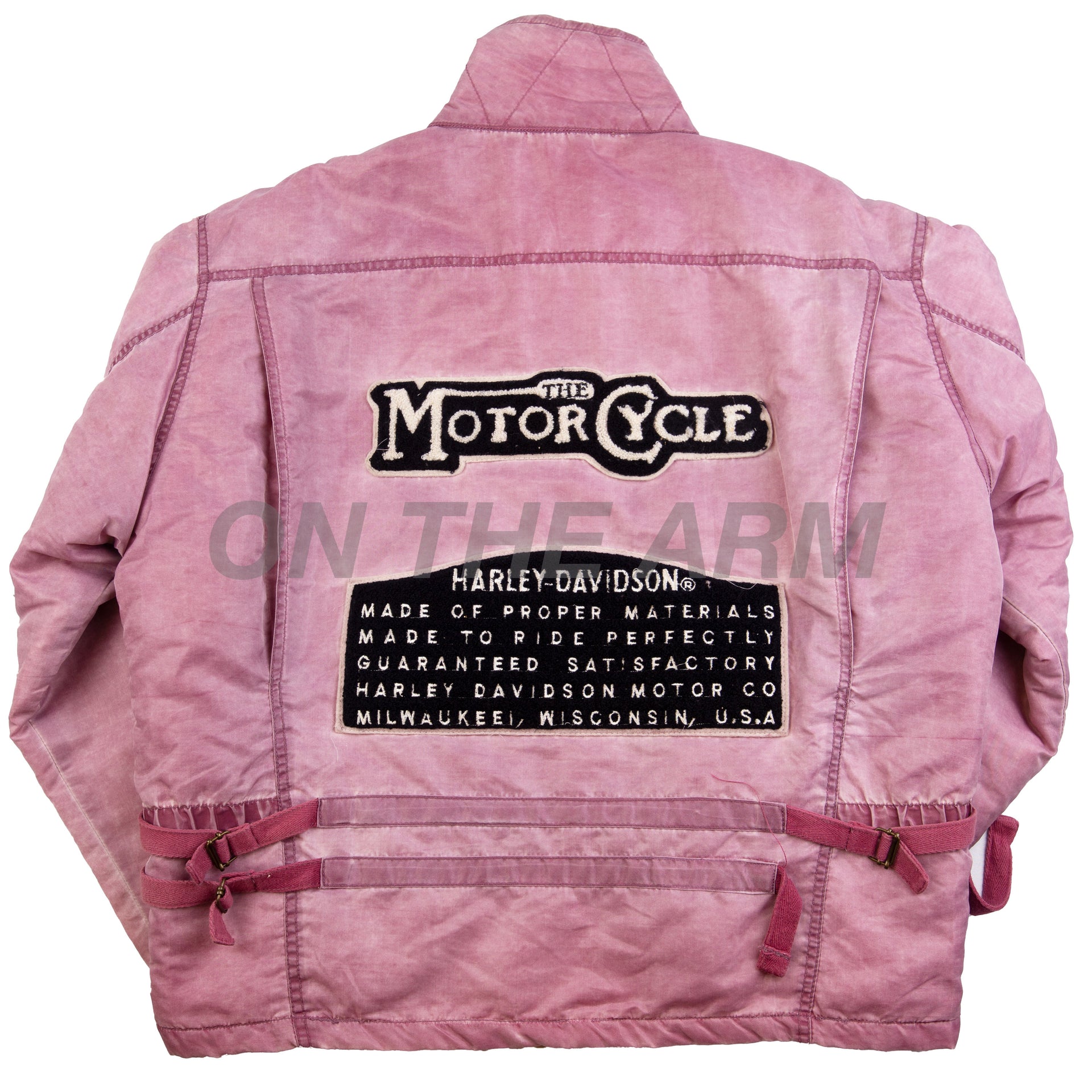Vintage Pink Harley Davidson Batting MA-1 Nylon Jacket (2000's)